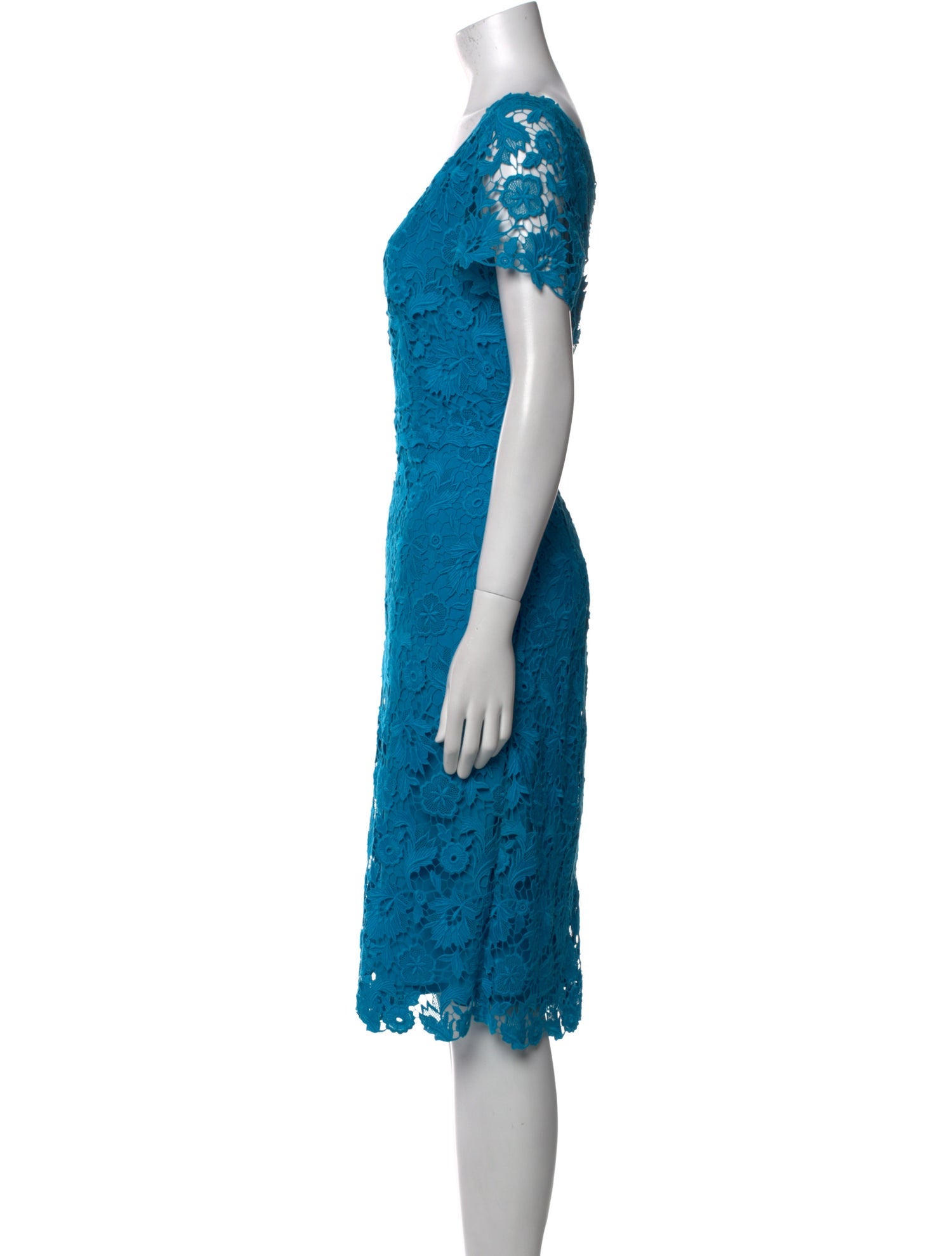 Escada Lace Pattern Knee-Length Dress