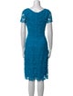 Escada Lace Pattern Knee-Length Dress