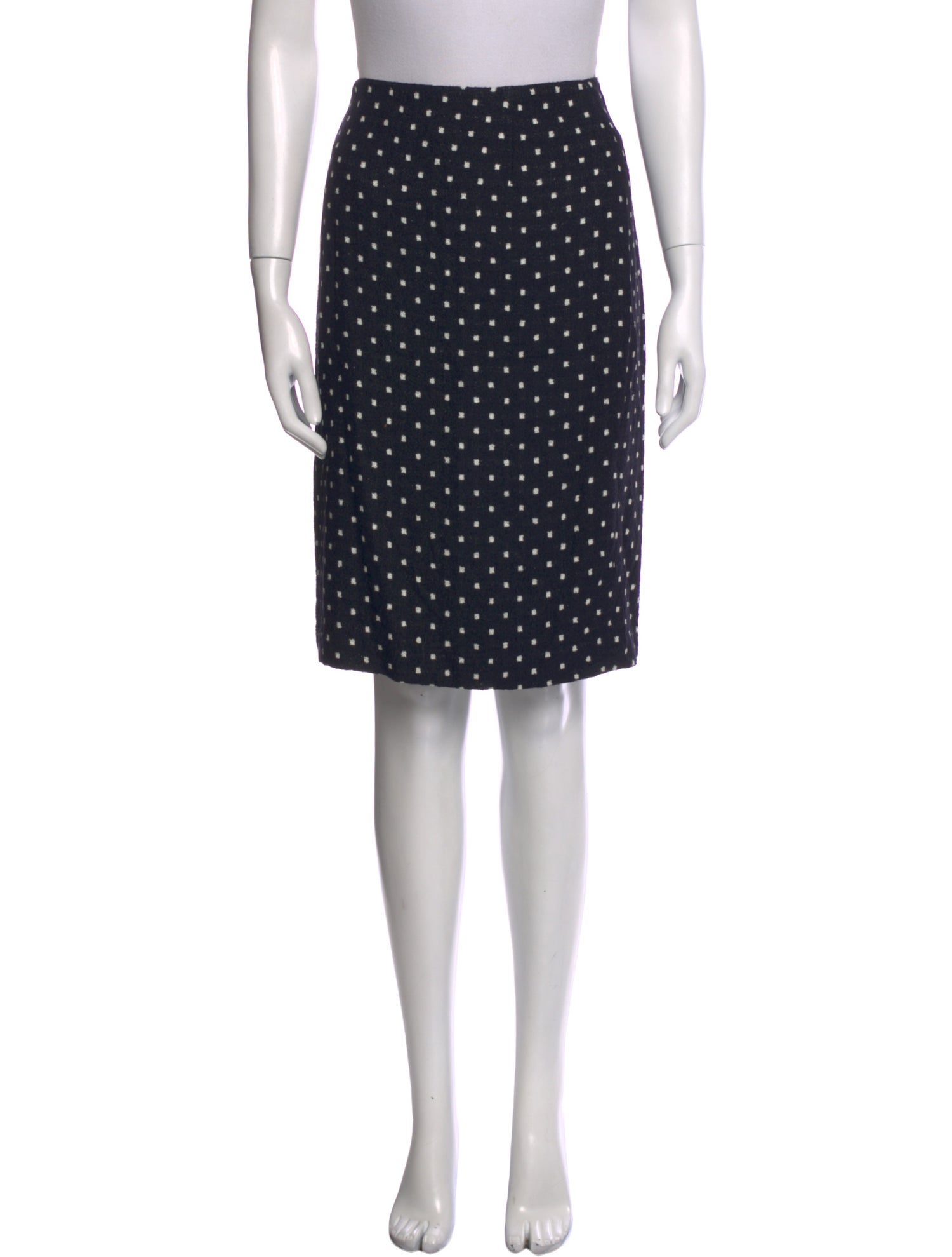 Escada Polka Dot Print Knee-Length Skirt