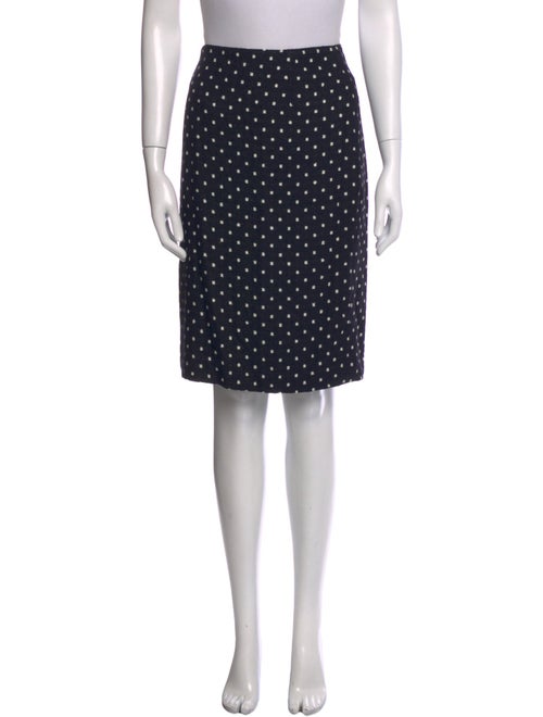 Escada Polka Dot Print Knee-Length Skirt