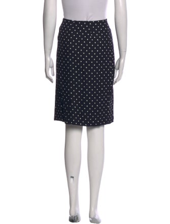 Escada Polka Dot Print Knee-Length Skirt