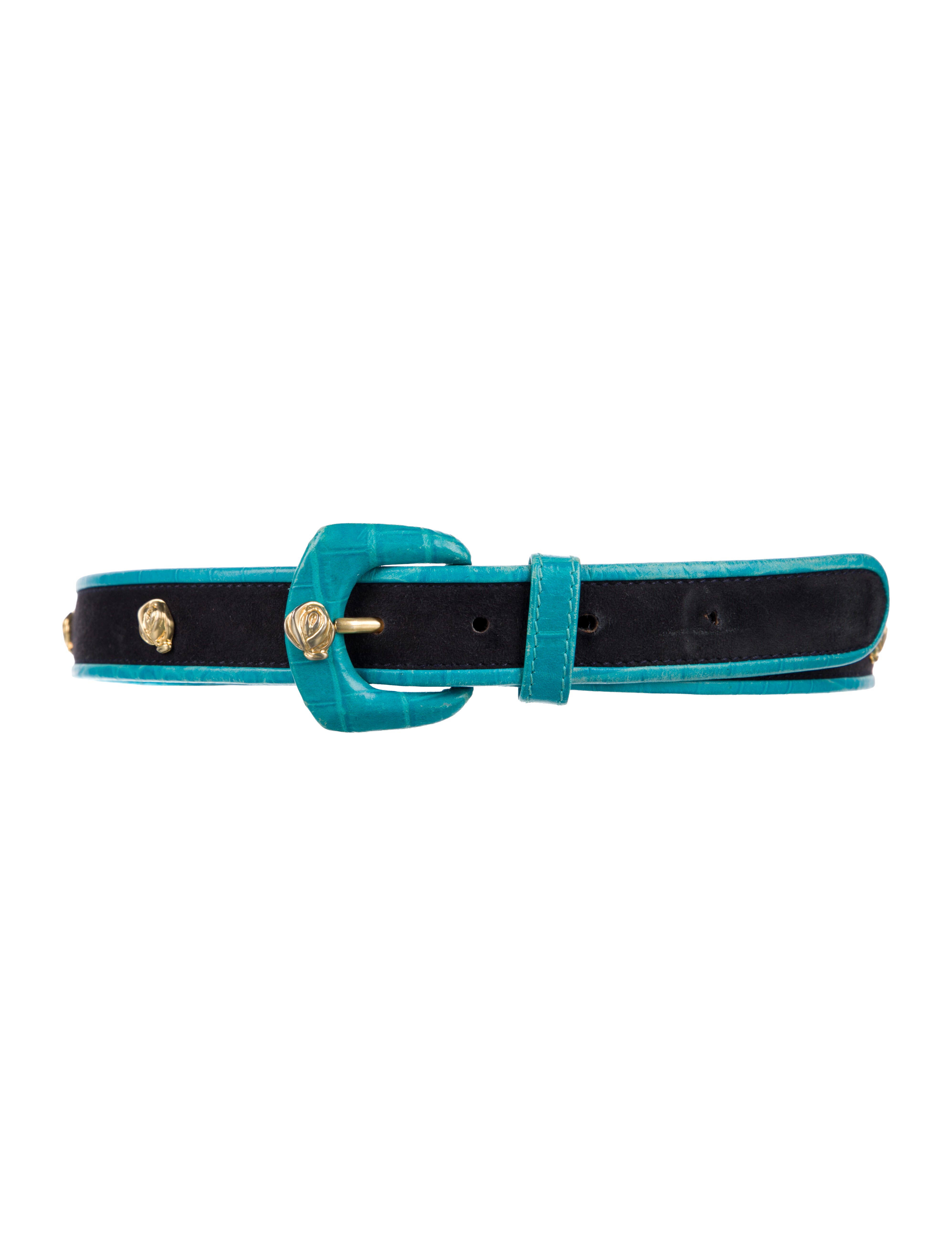 Escada Skinny Leather Waist Belt