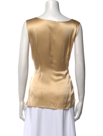 Escada Silk Scoop Neck Top