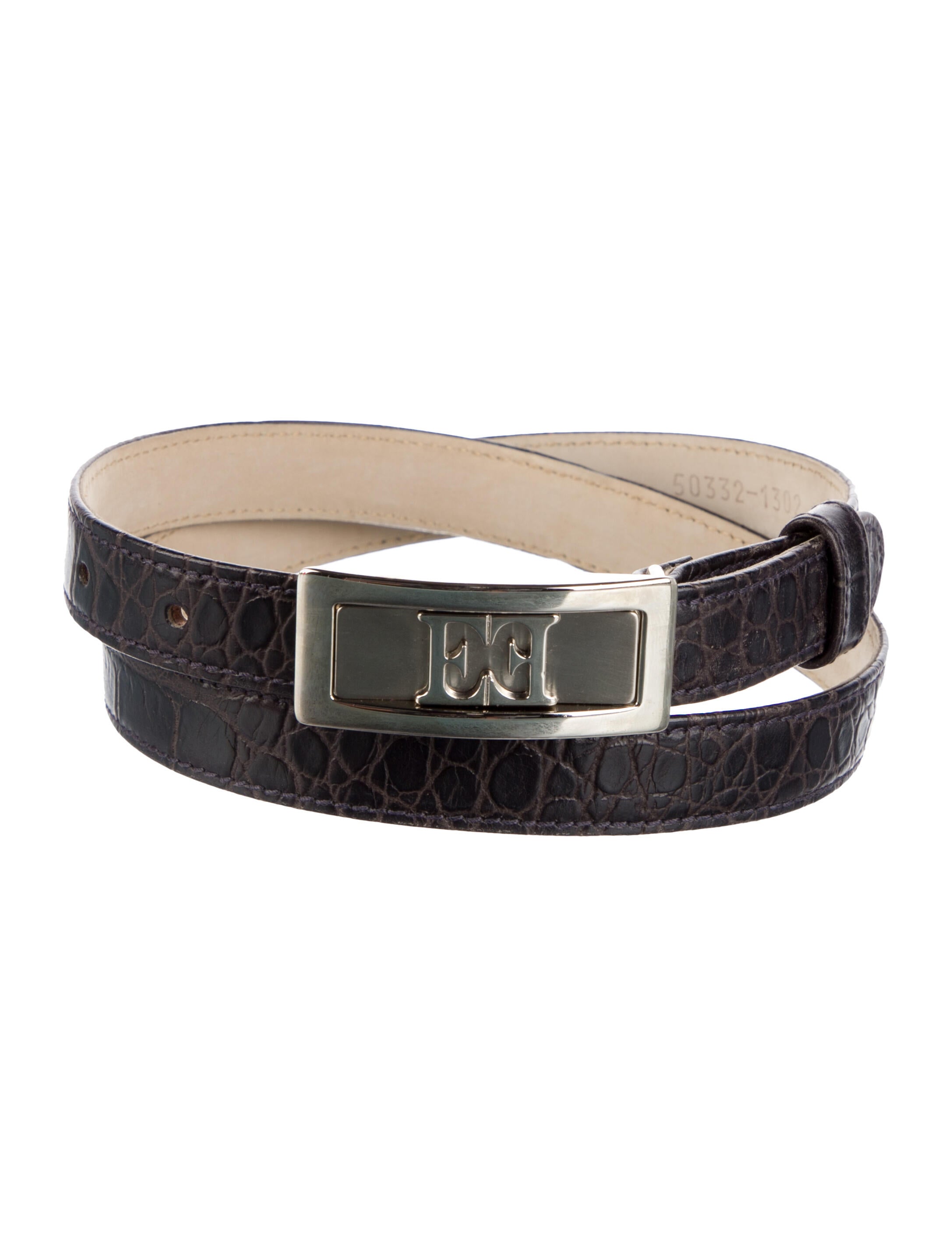 Escada Skinny Leather Waist Belt