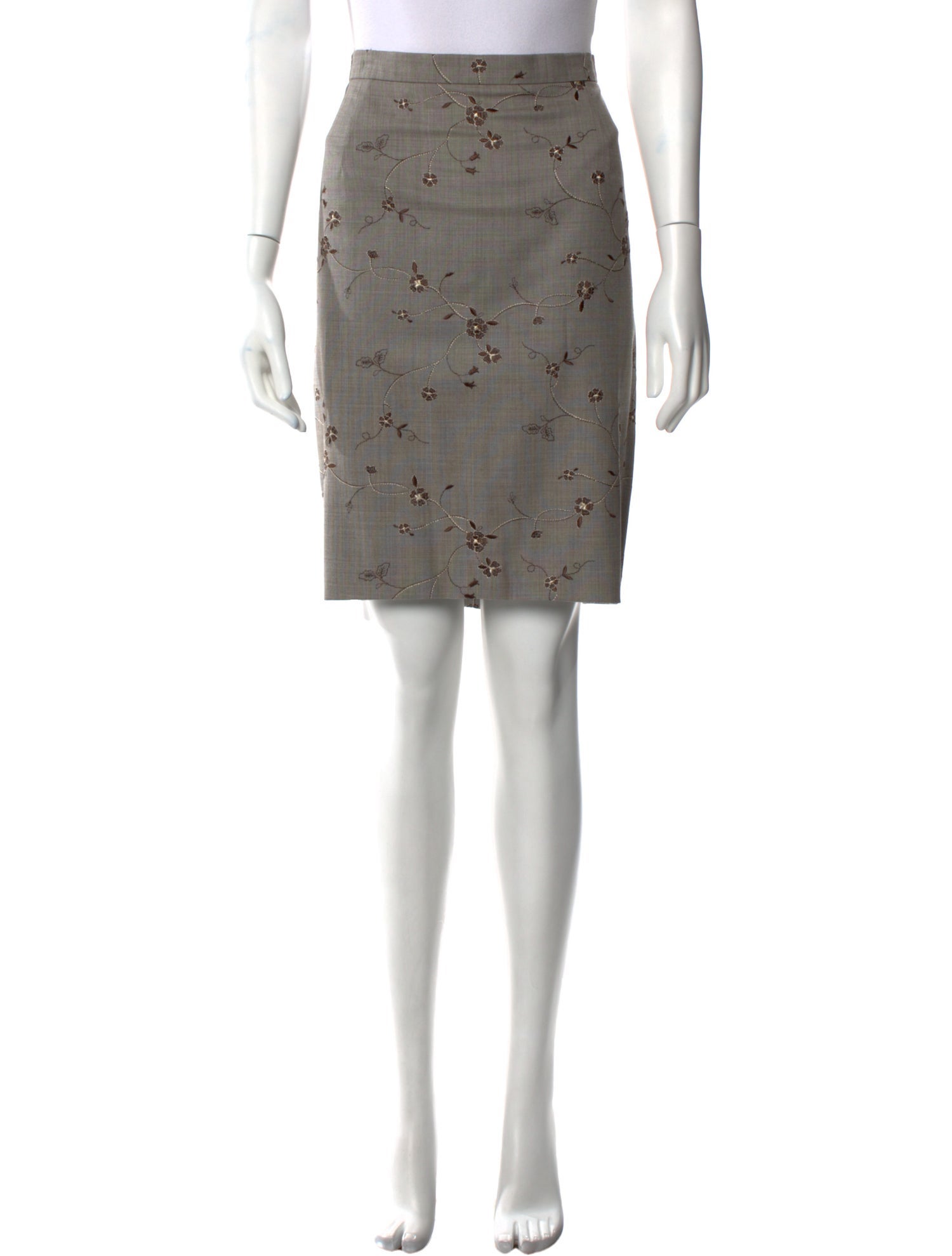 Escada Wool Knee-Length Skirt