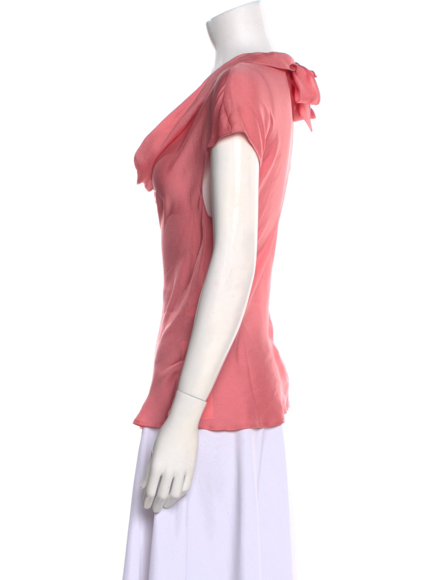 Escada Silk Cowl Neck Blouse