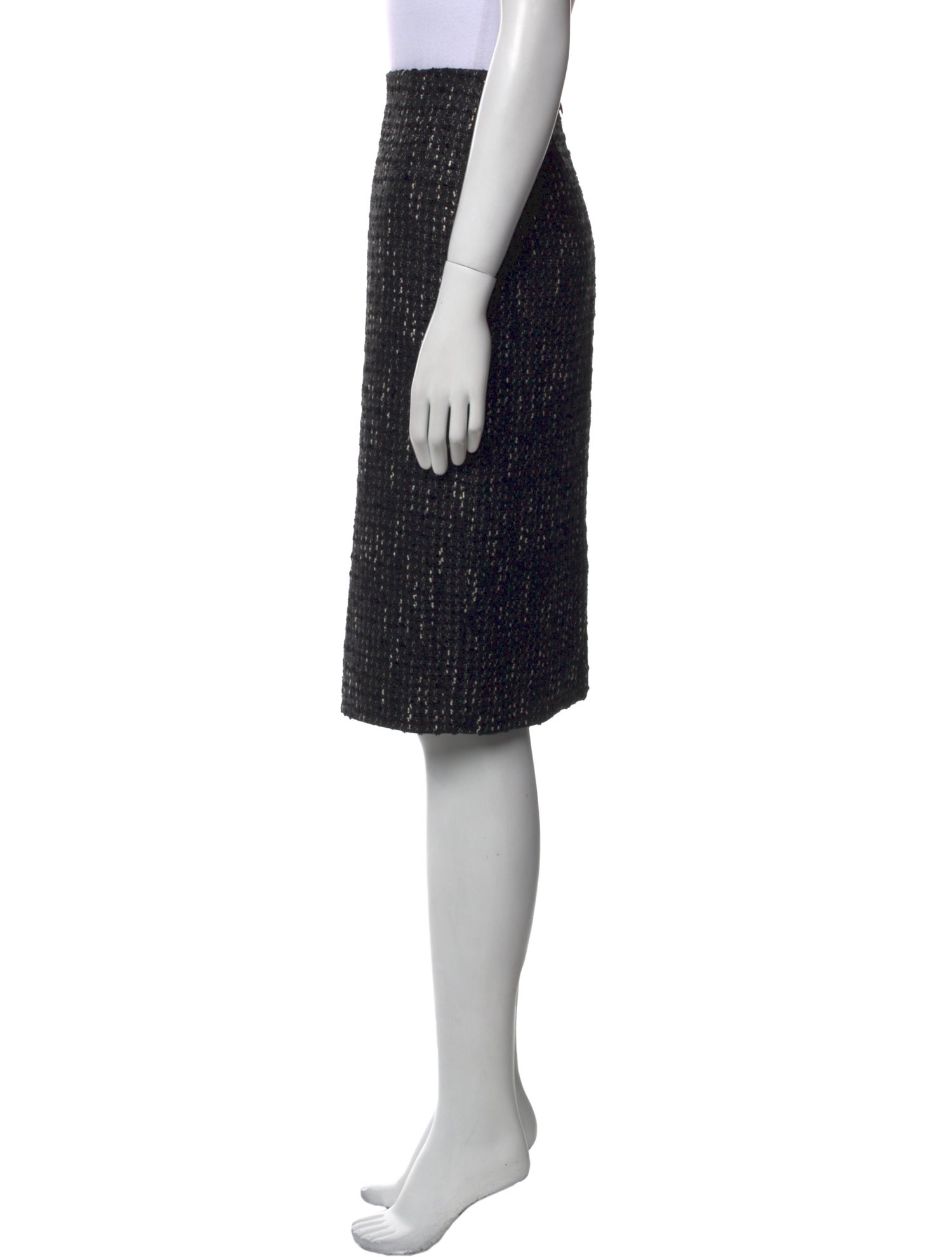 Escada Tweed Pattern Knee-Length Skirt