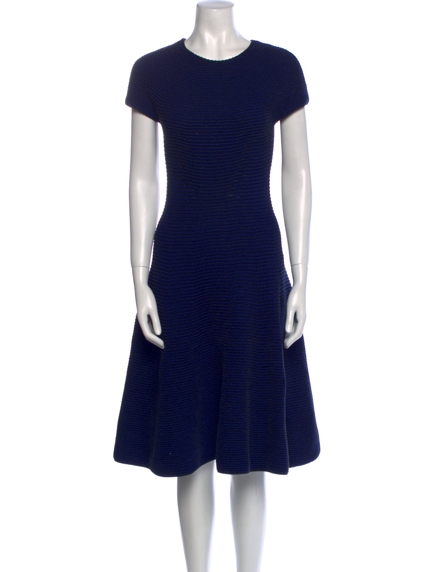 Escada Striped Knee-Length Dress