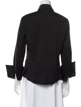 Escada Three-Quarter Sleeve Button-Up Top