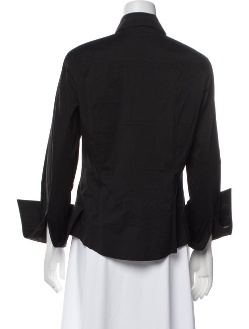 Escada Three-Quarter Sleeve Button-Up Top