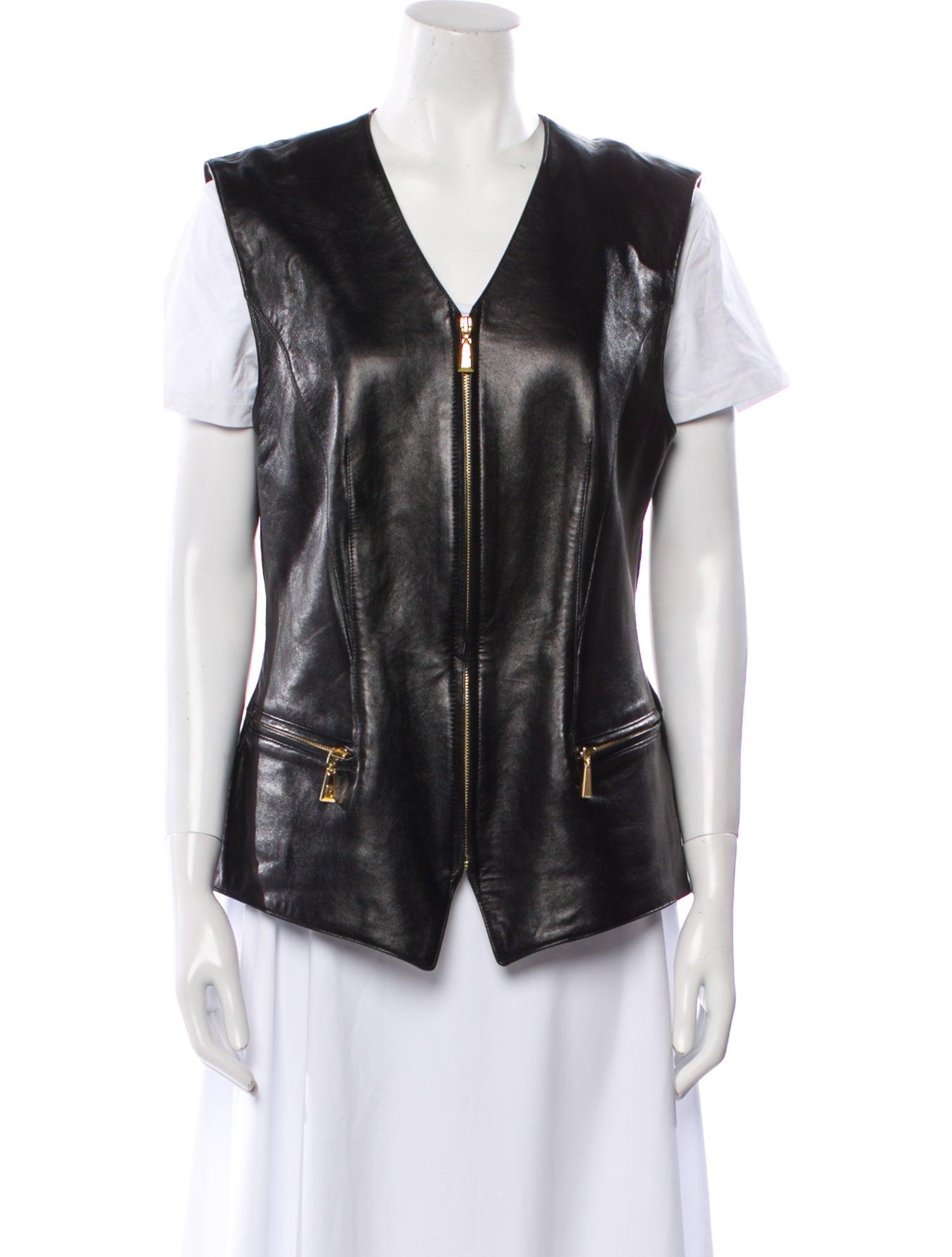 Escada Leather Vest