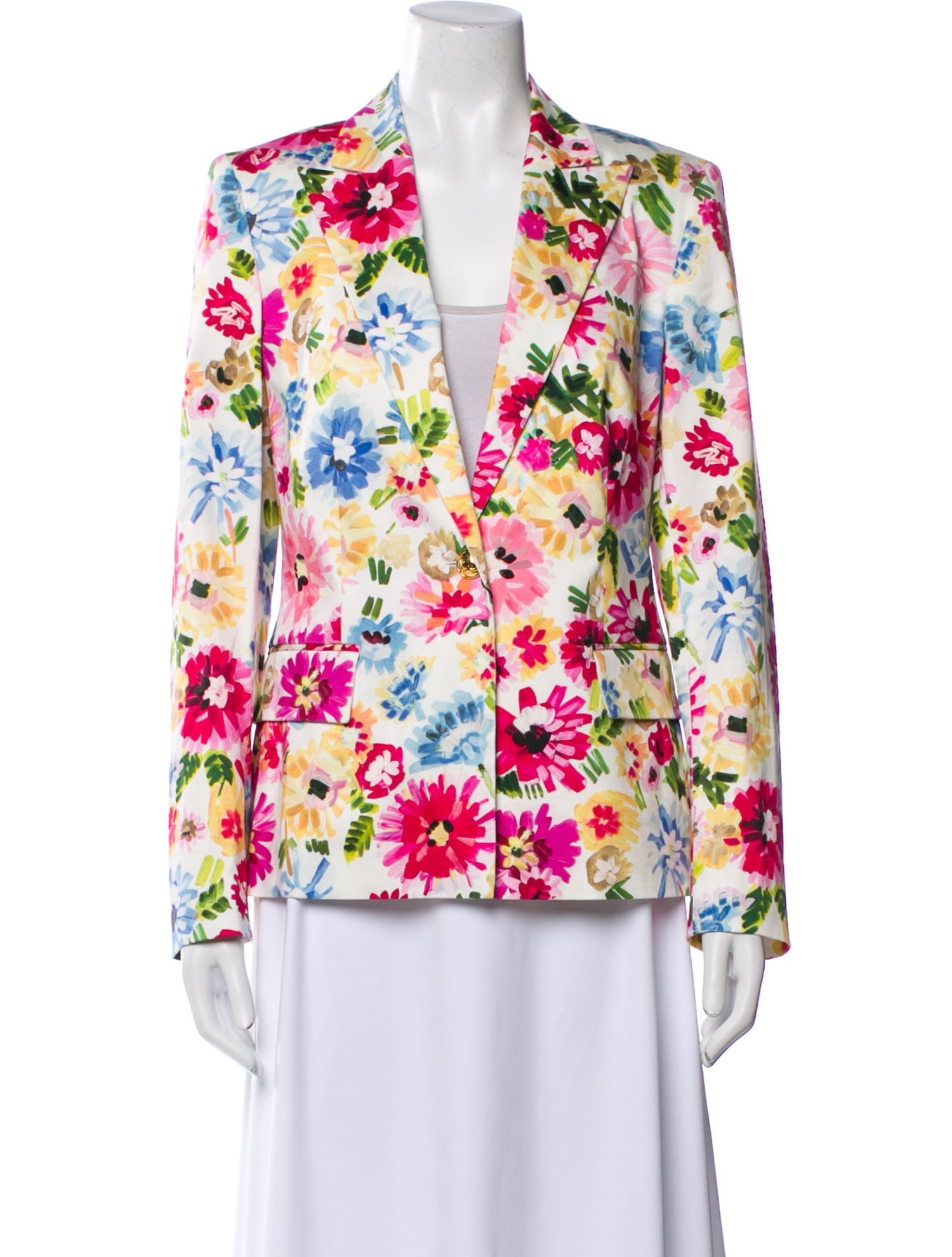 Escada Floral Print Blazer