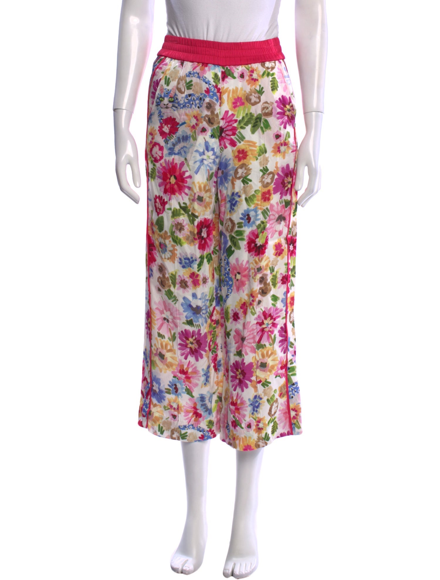 Escada Printed Wide Leg Pants