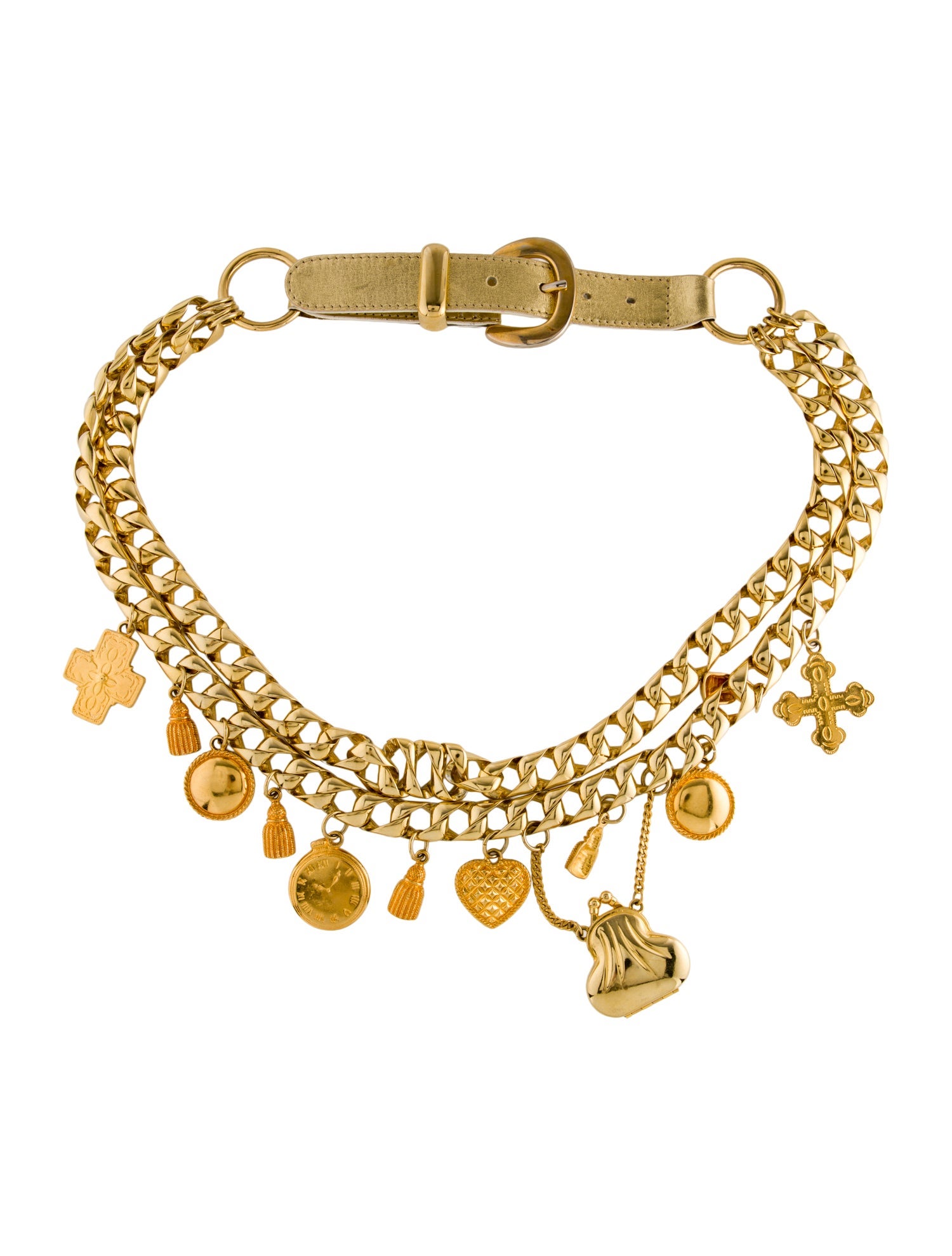 Escada Wide Metal Waist Belt