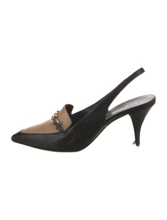 Escada Leather Slingback Pumps