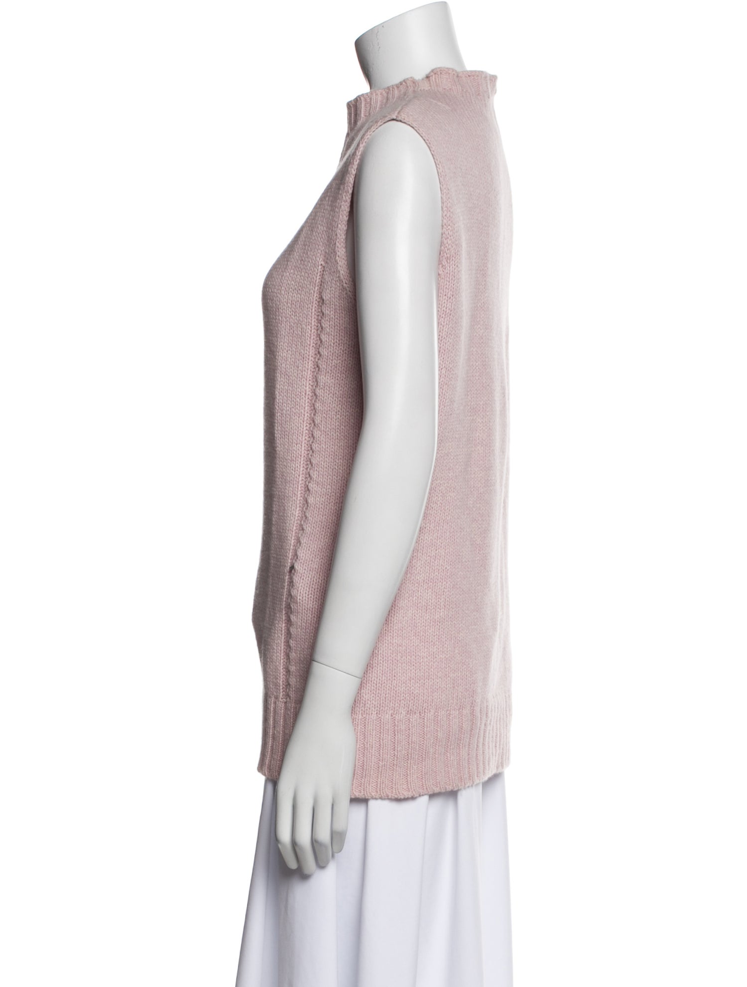 Escada Wool Mock Neck Top