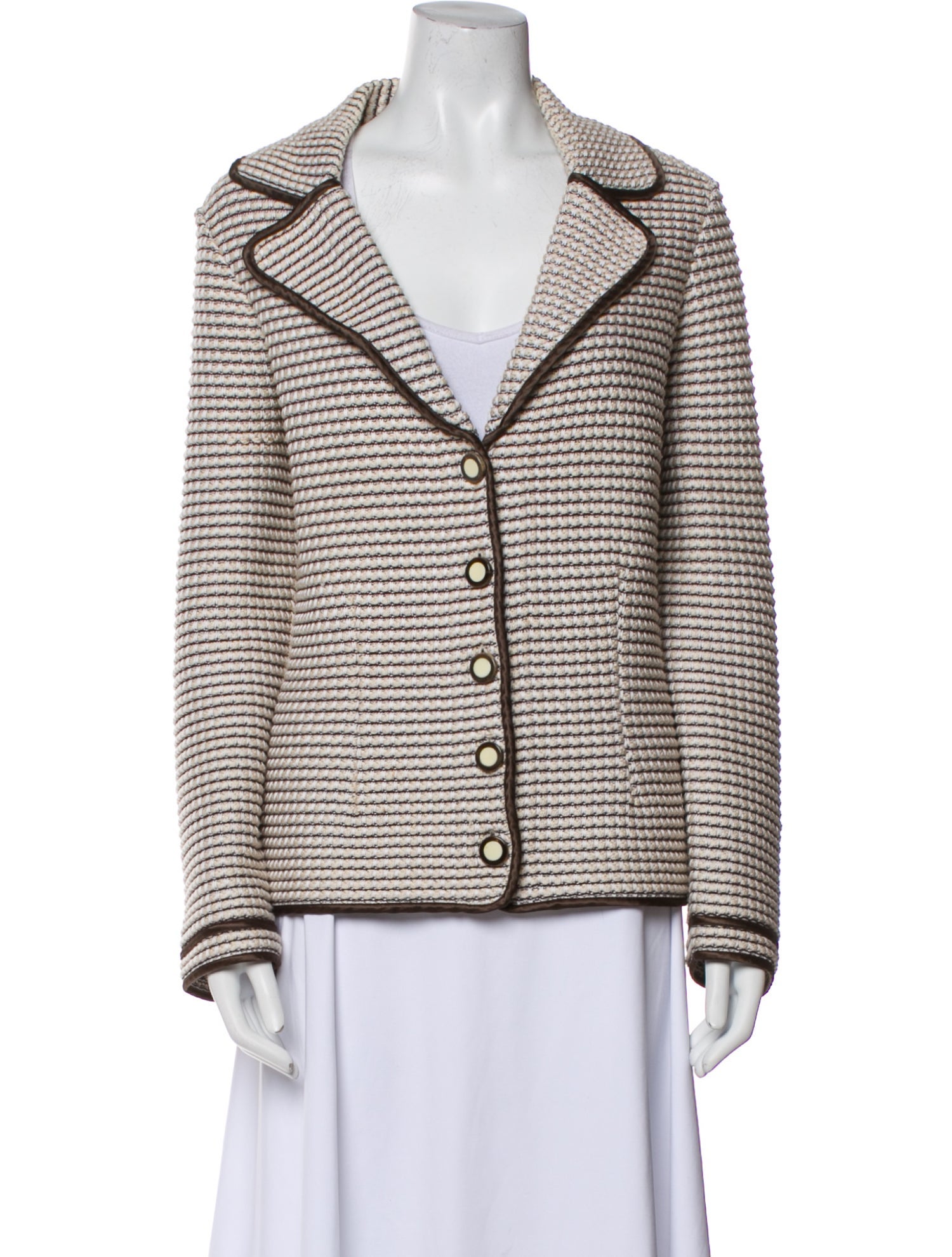 Escada Silk Striped Blazer