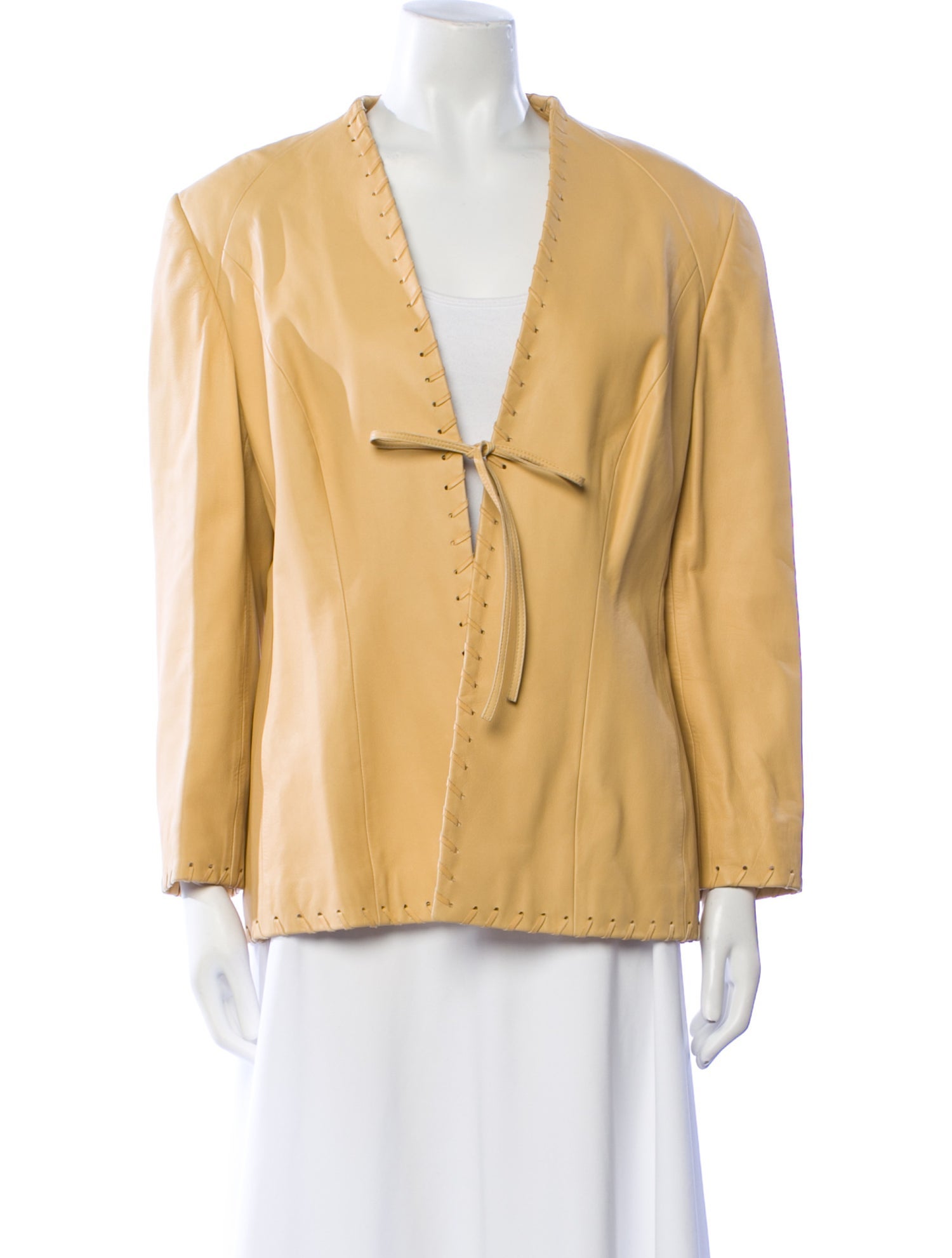 Escada Leather Blazer
