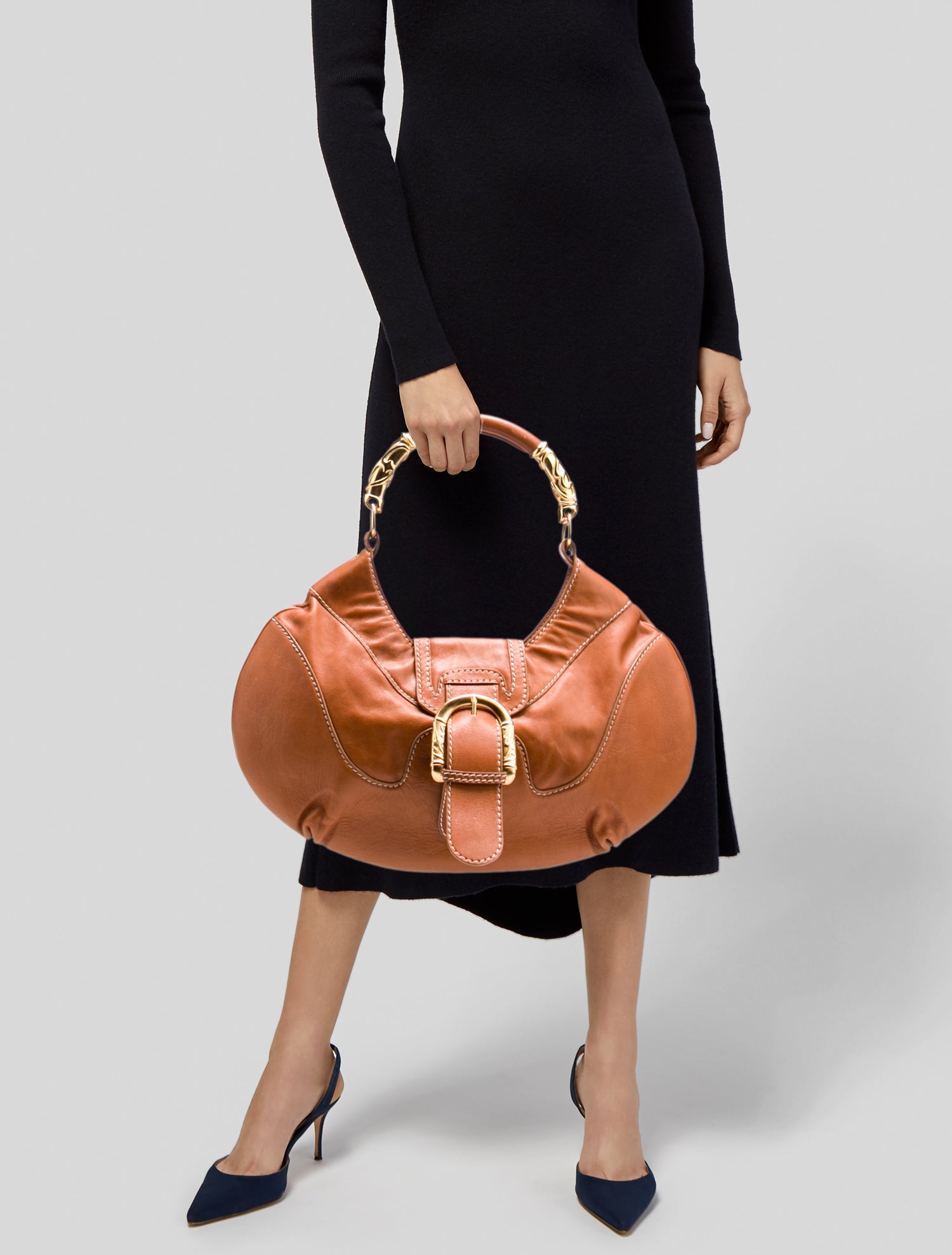 Escada Leather Shoulder Bag