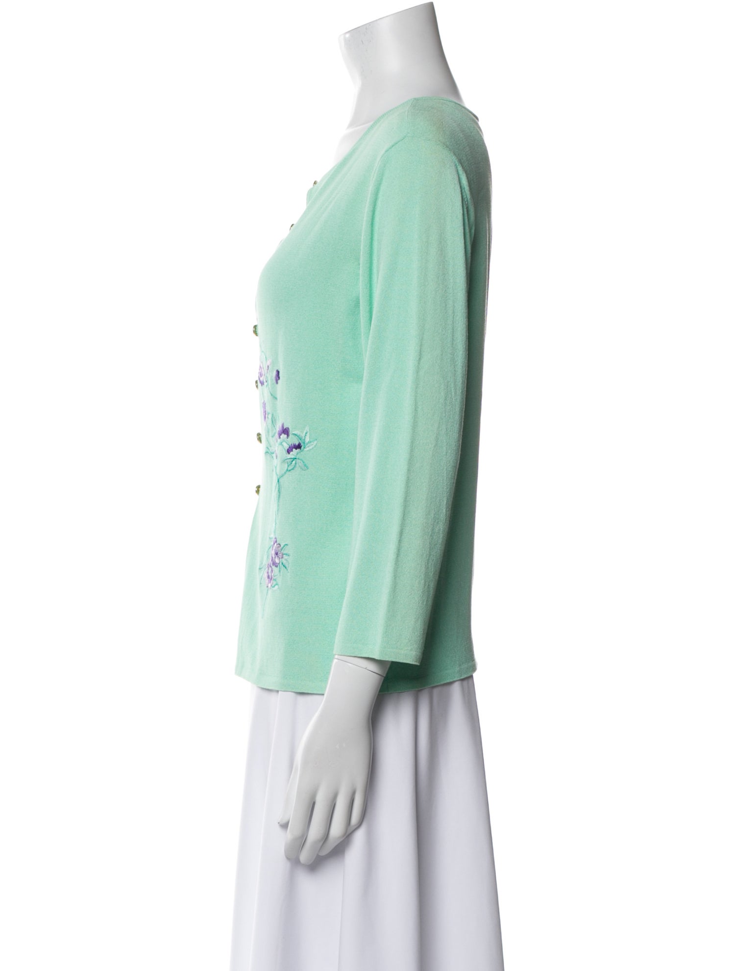 Escada Virgin Wool Floral Print Jacket