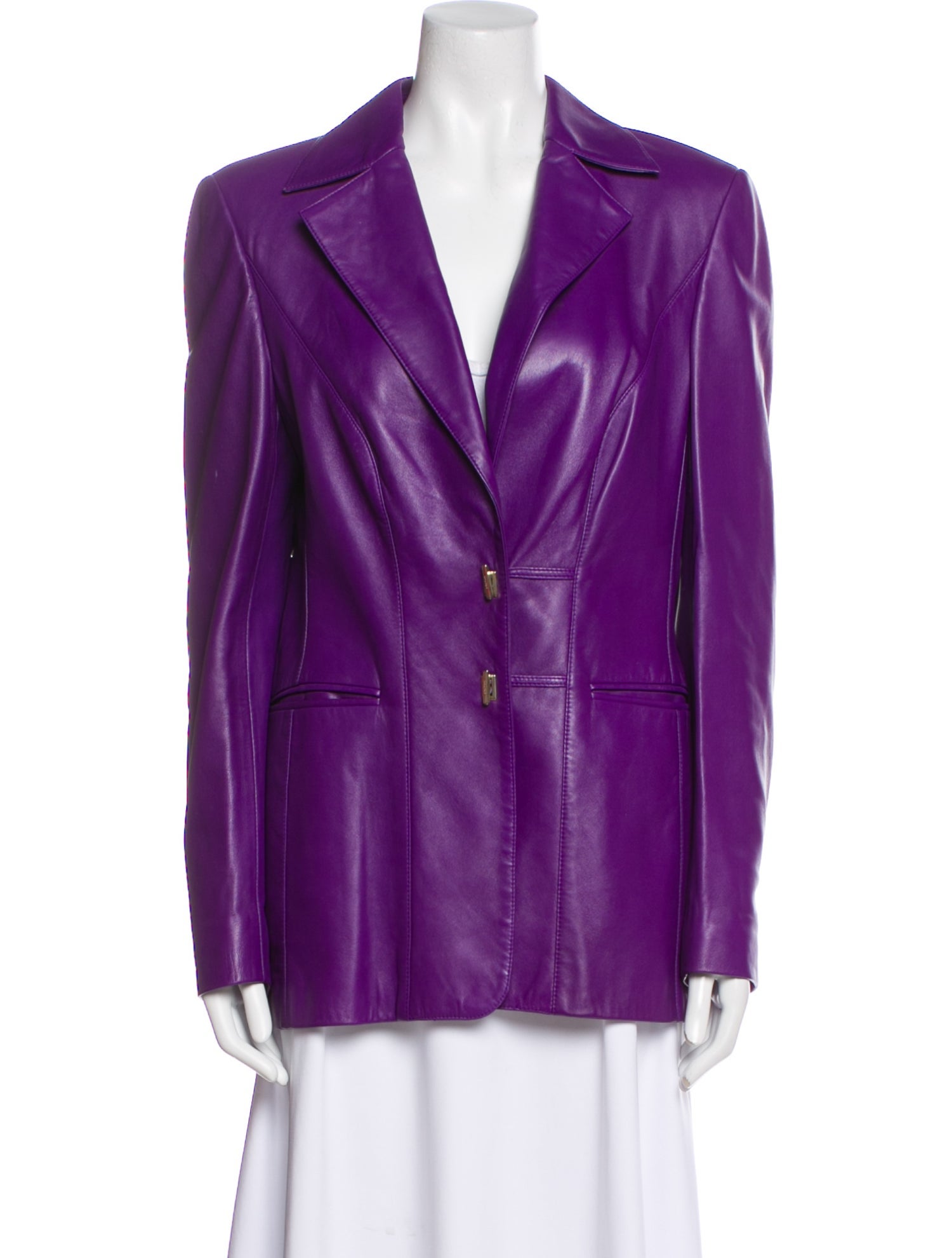 Escada Leather Blazer