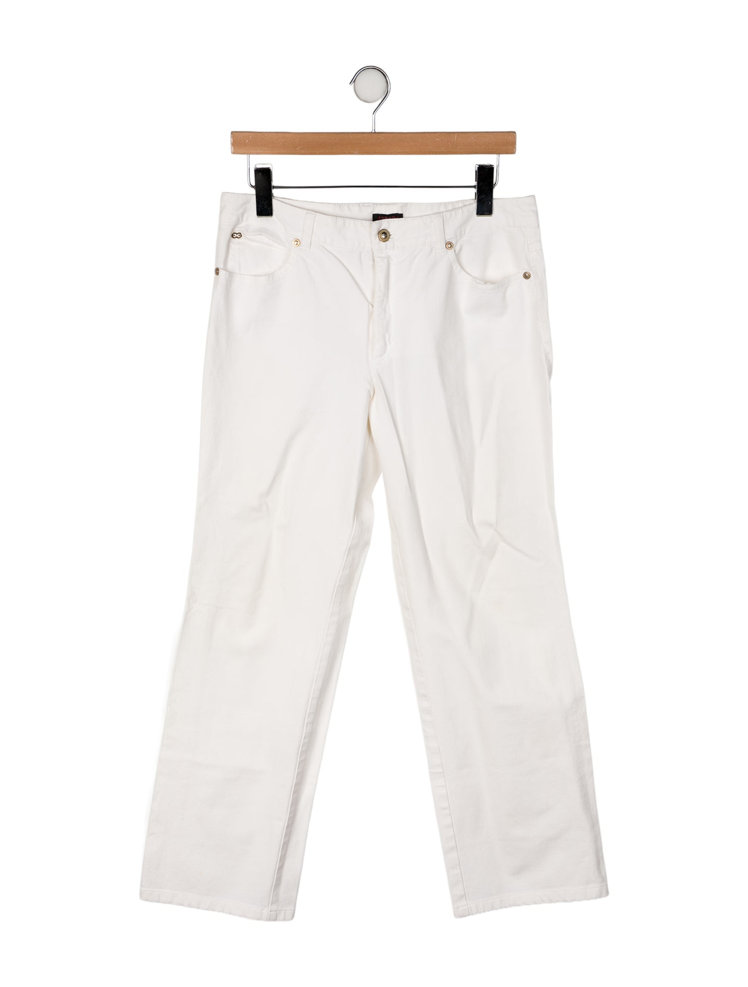 Escada Mid-Rise Straight Leg Jeans