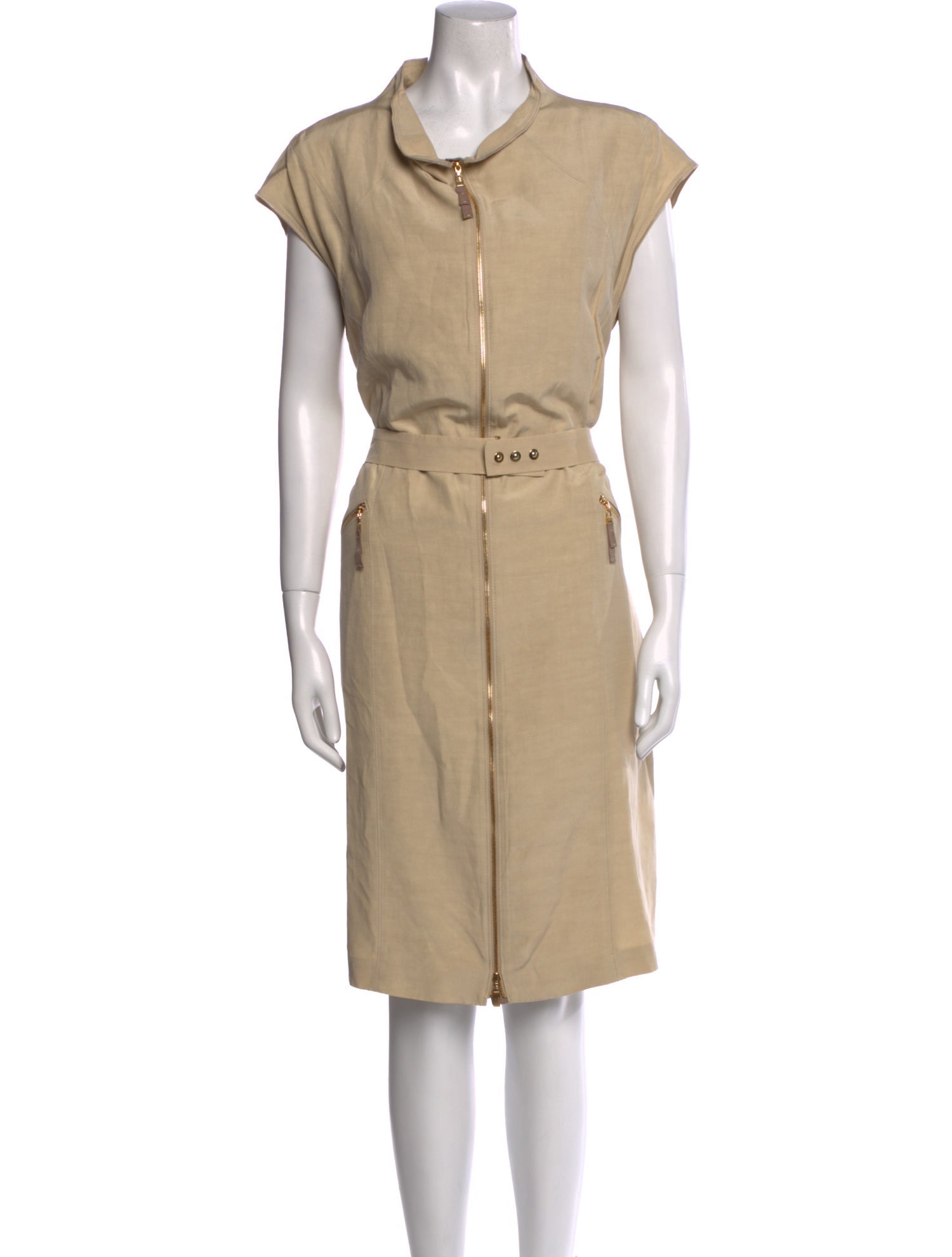 Escada Linen Knee-Length Dress