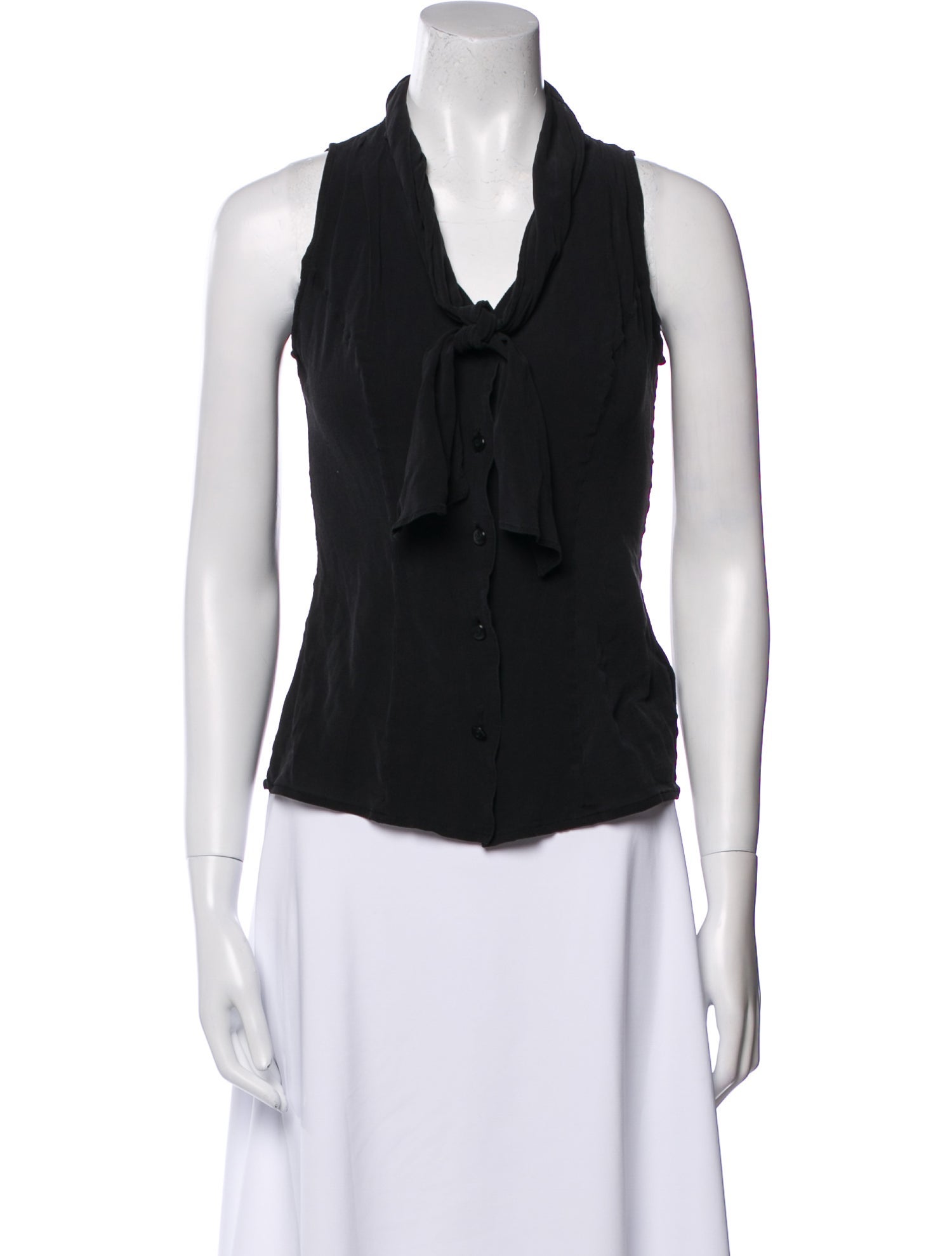 Escada Silk V-Neck Top