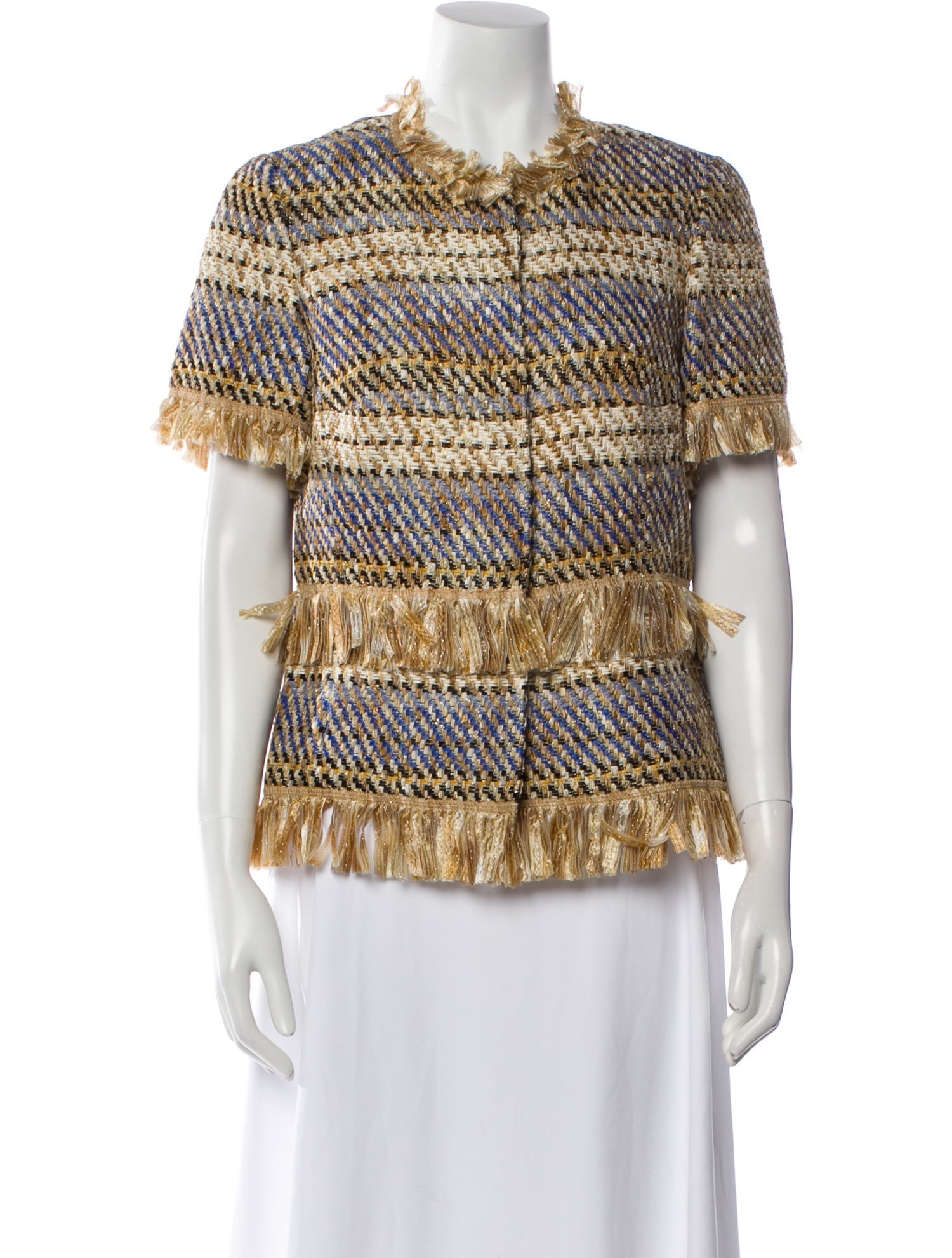 Escada Tweed Pattern Evening Jacket