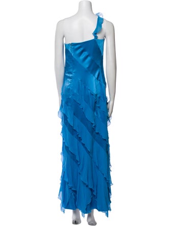 Escada One-Shoulder Long Dress