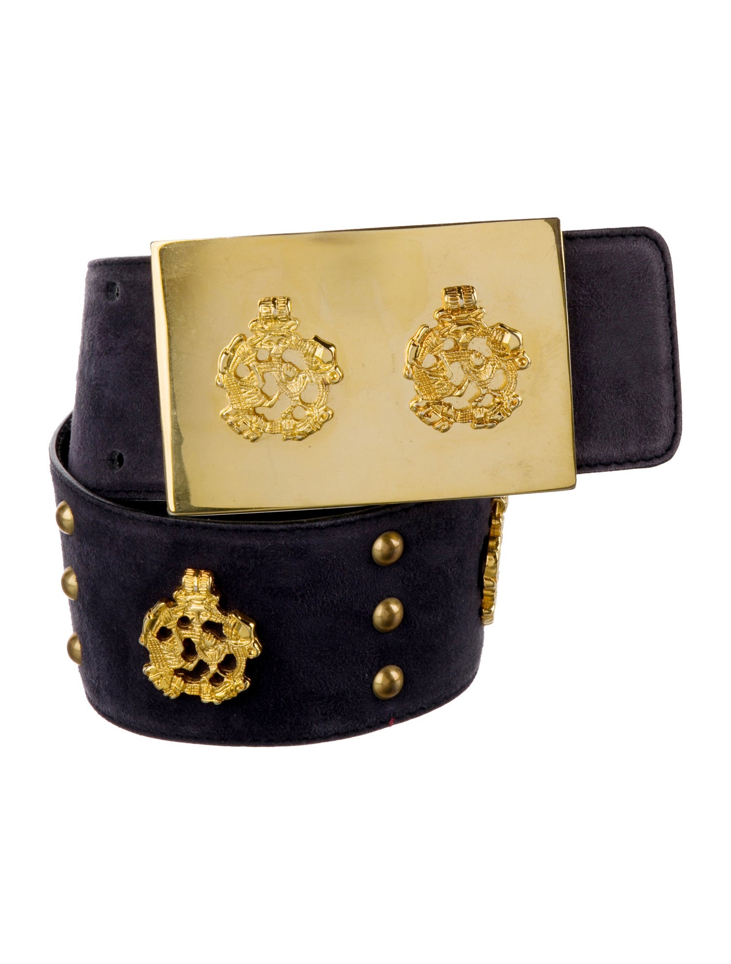 Escada Wide Suede Waist Belt