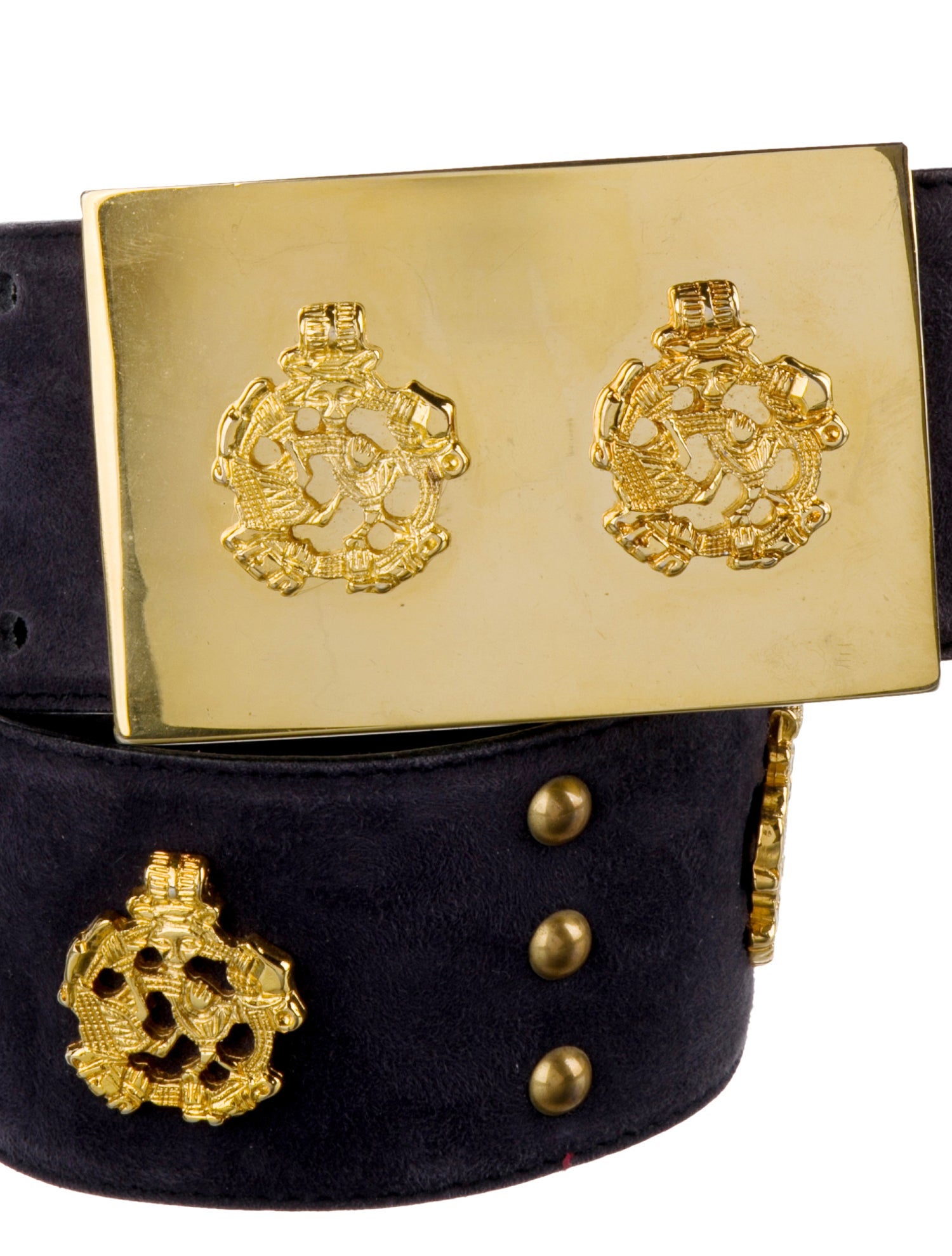 Escada Wide Suede Waist Belt