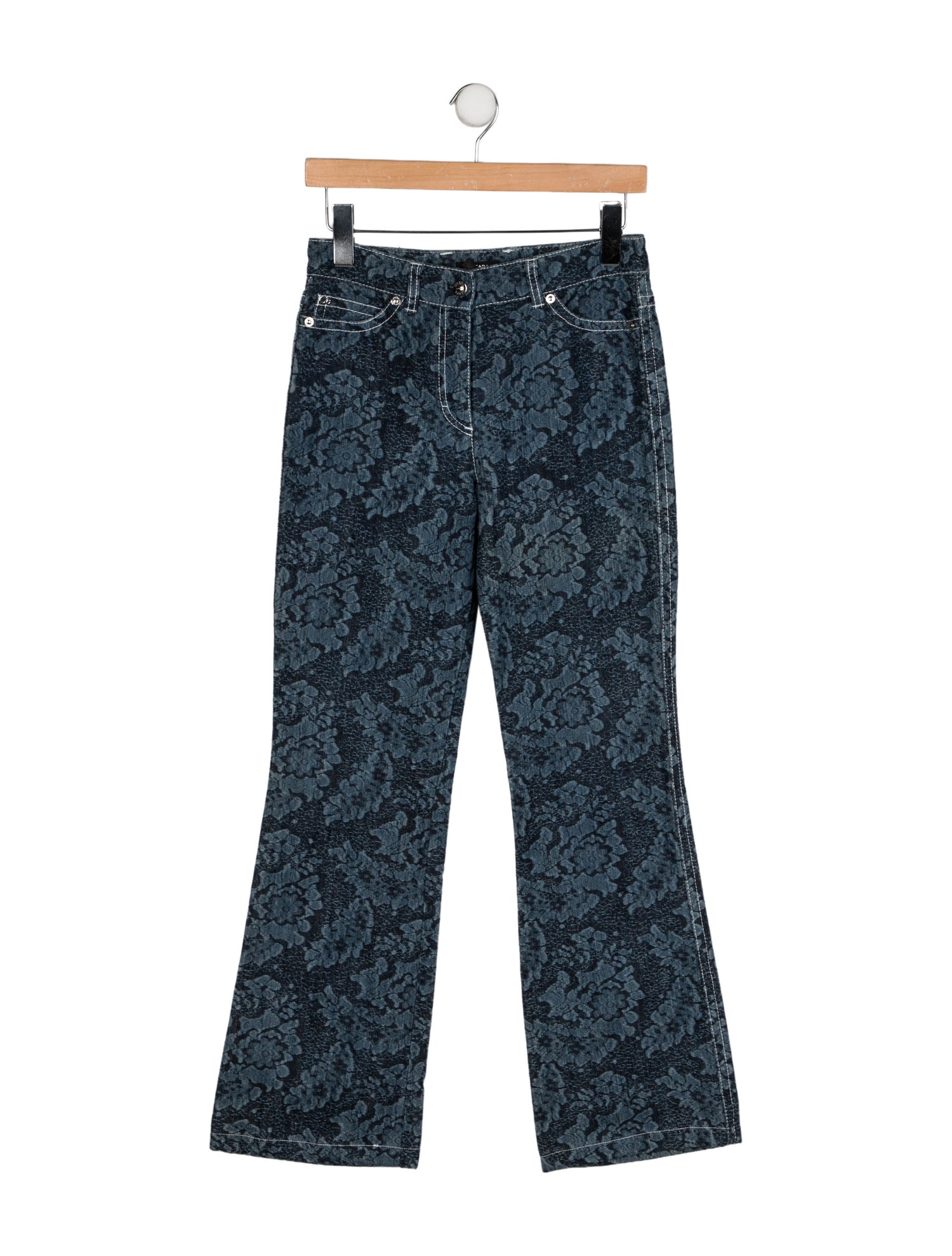 Escada Mid-Rise Wide Leg Jeans