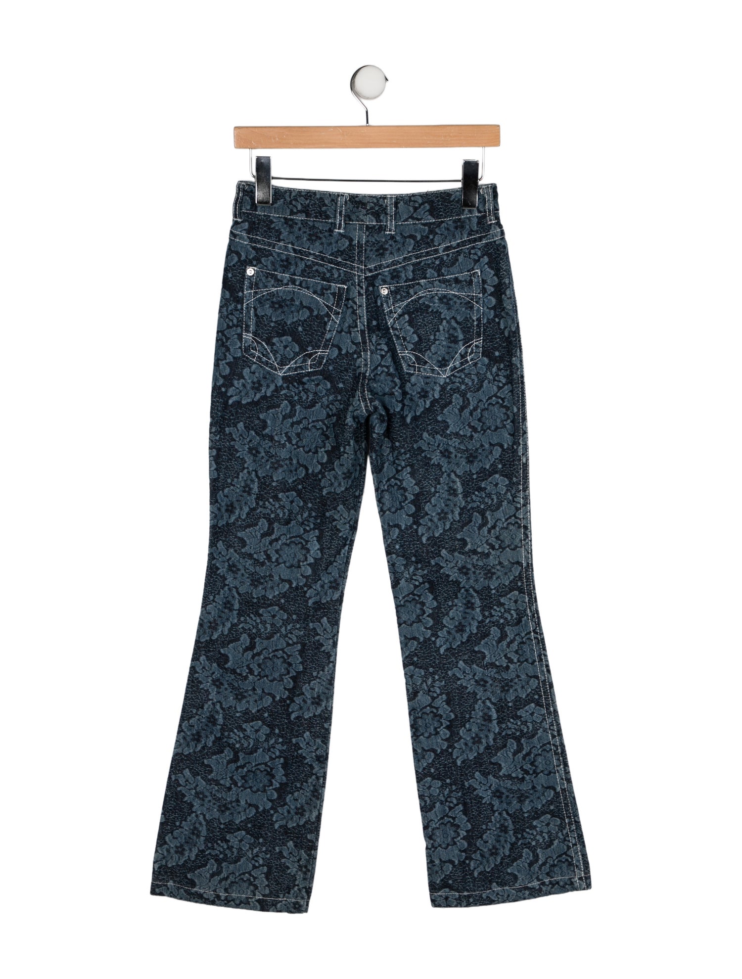 Escada Mid-Rise Wide Leg Jeans