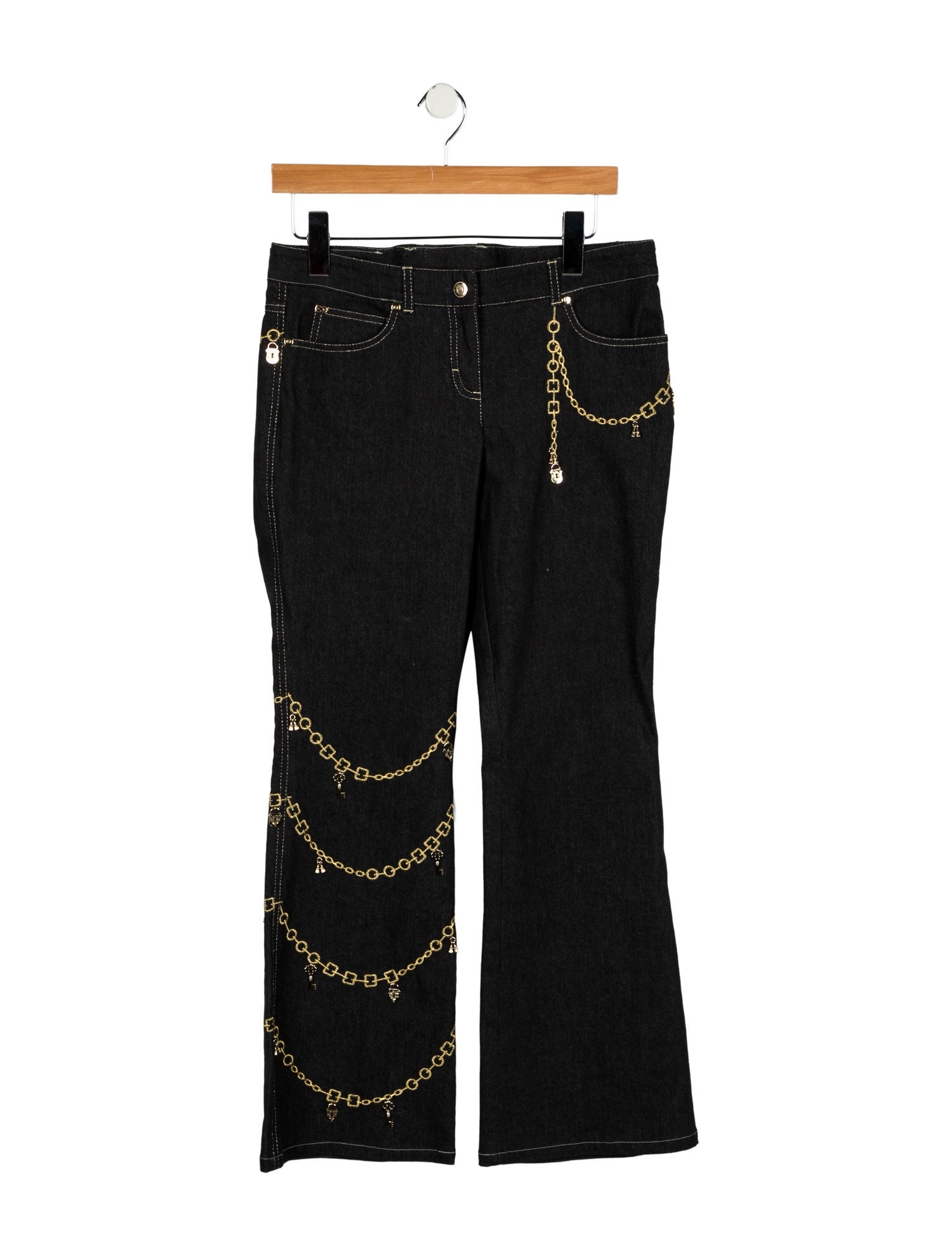 Escada Low-Rise Wide Leg Jeans