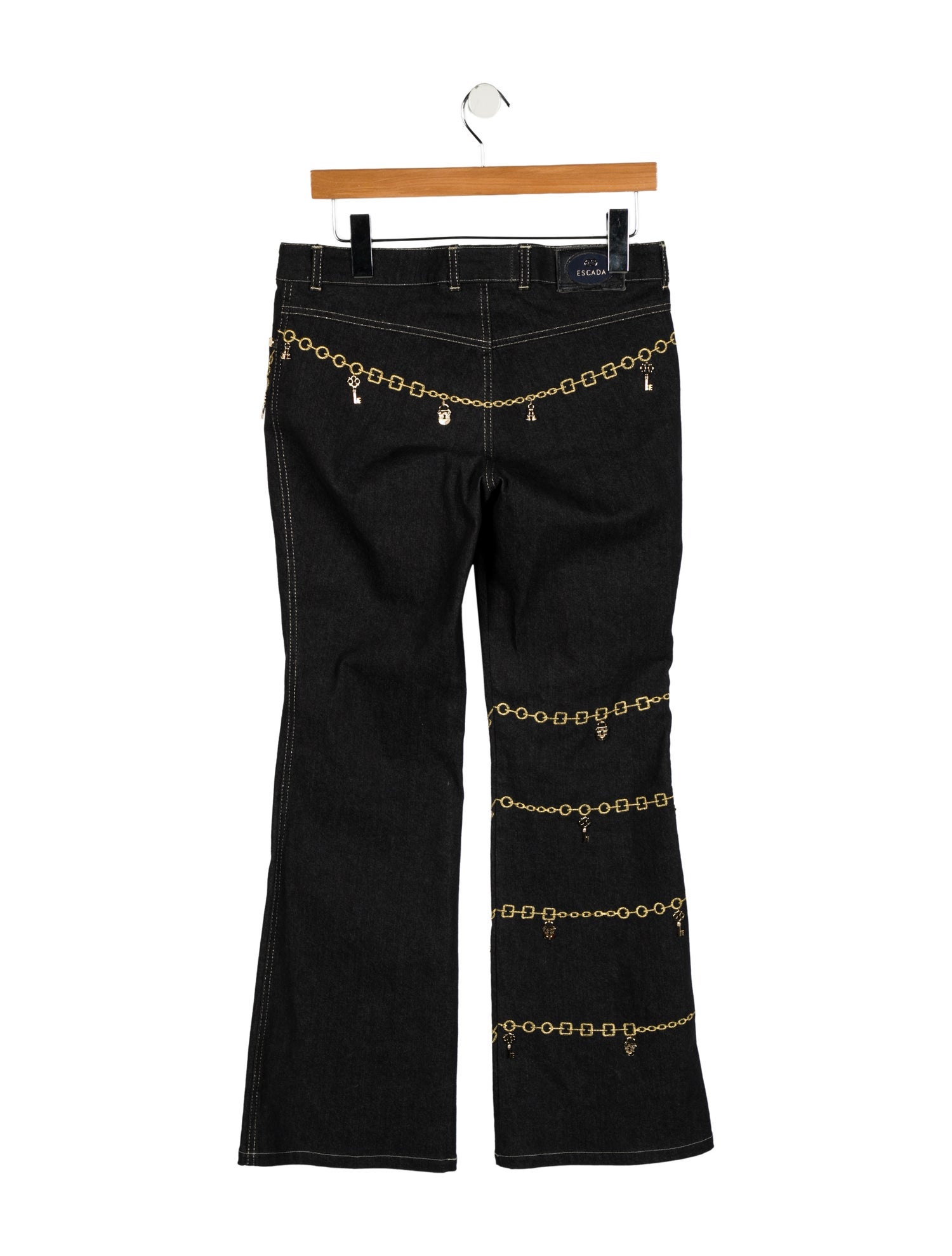 Escada Low-Rise Wide Leg Jeans