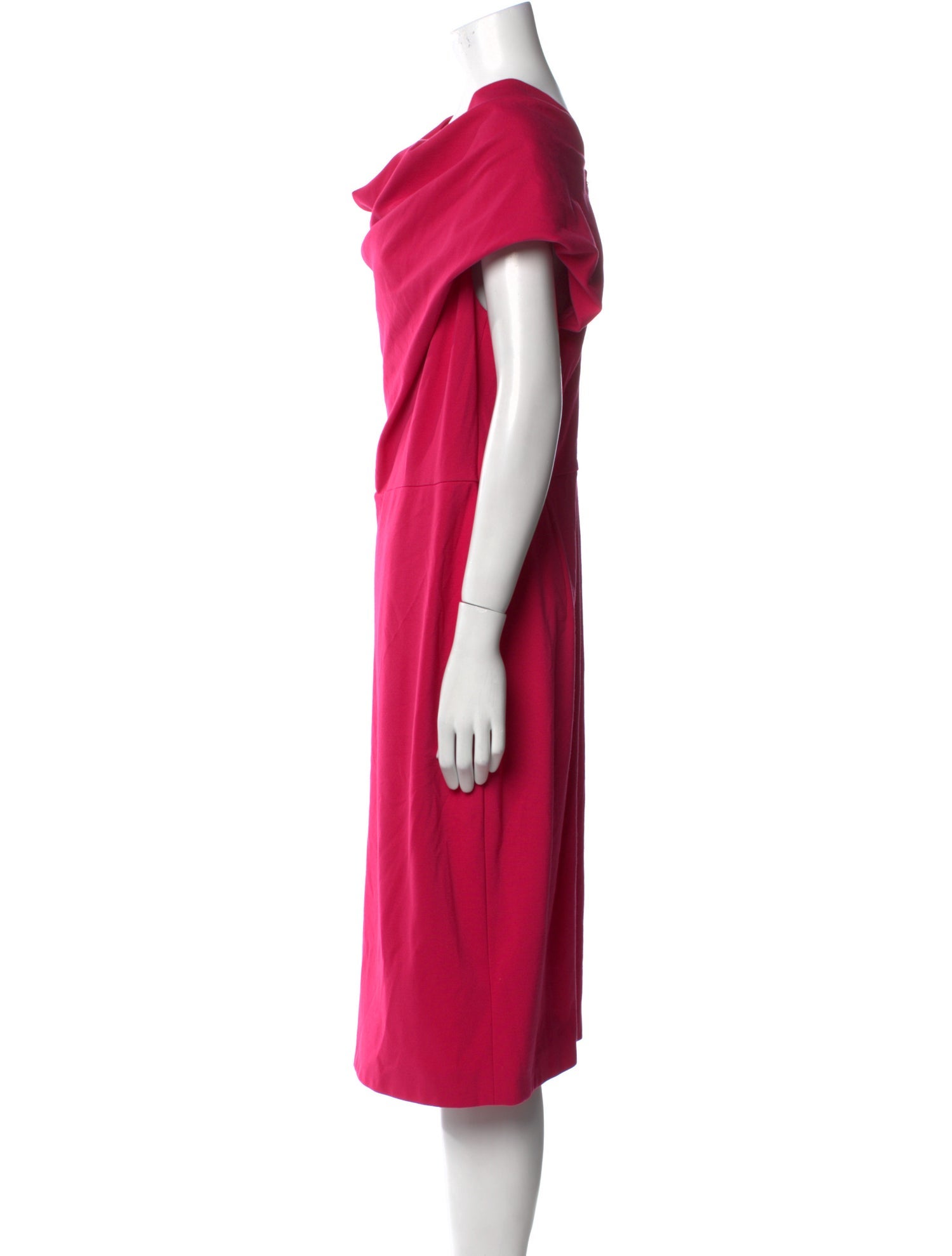 Escada Cowl Neck Midi Length Dress