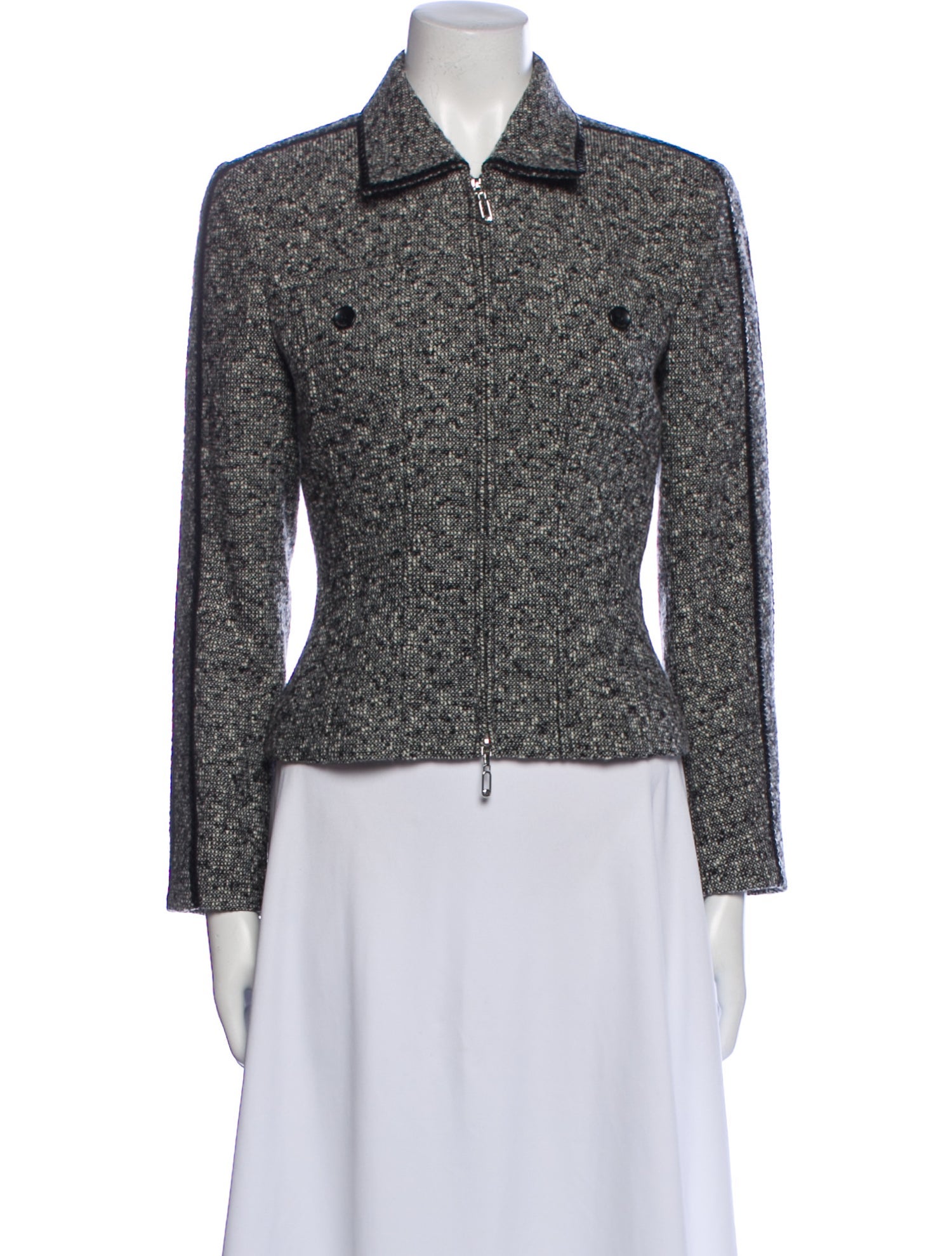 Escada Wool Tweed Pattern Blazer