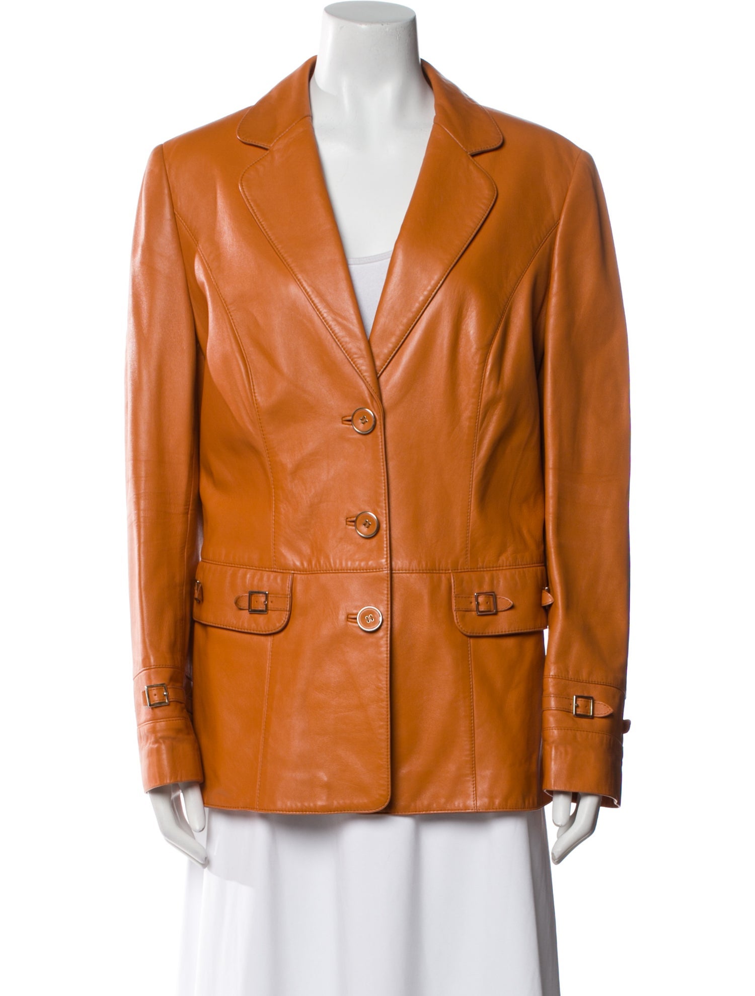 Escada Leather Blazer