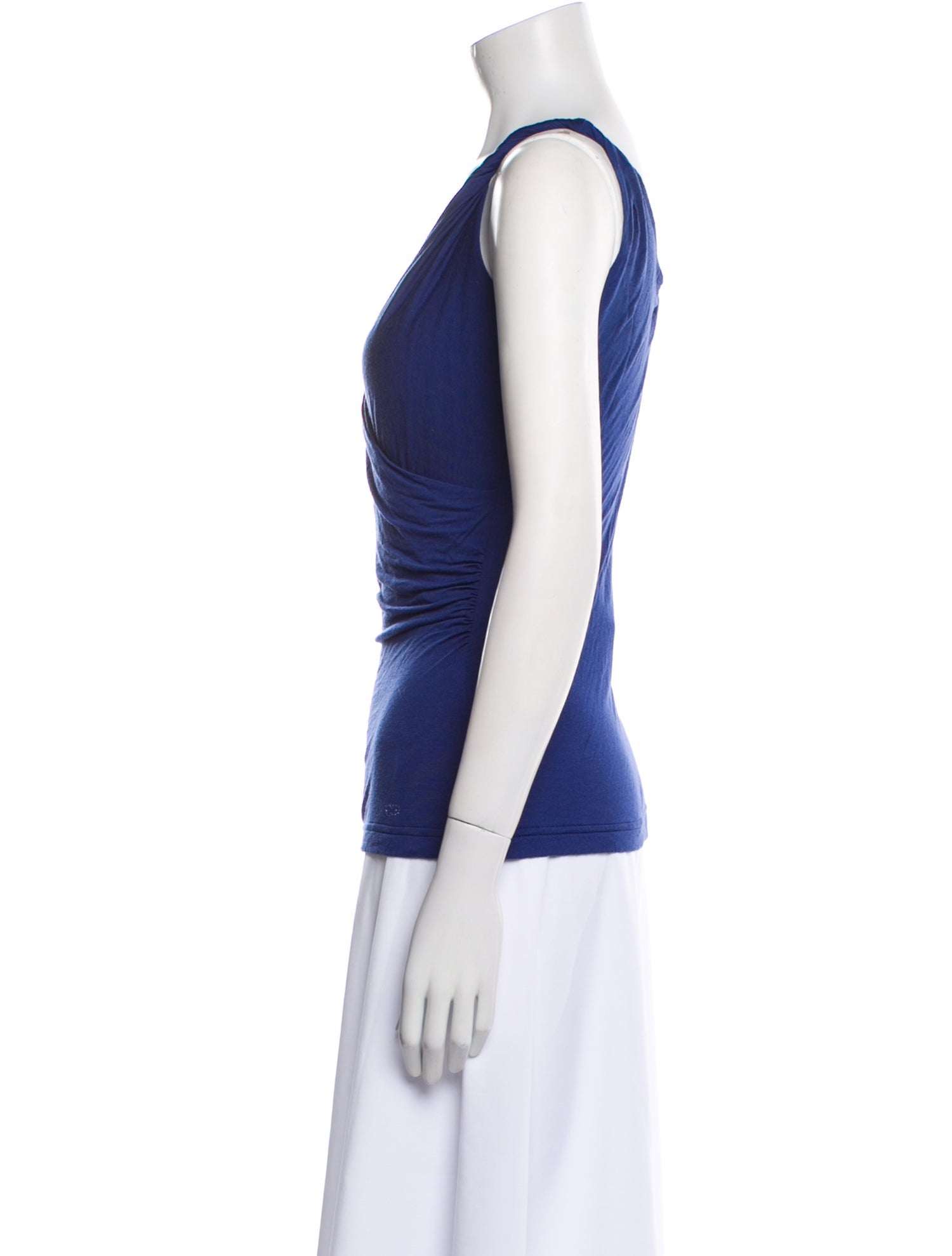 Escada V-Neck Sleeveless Top