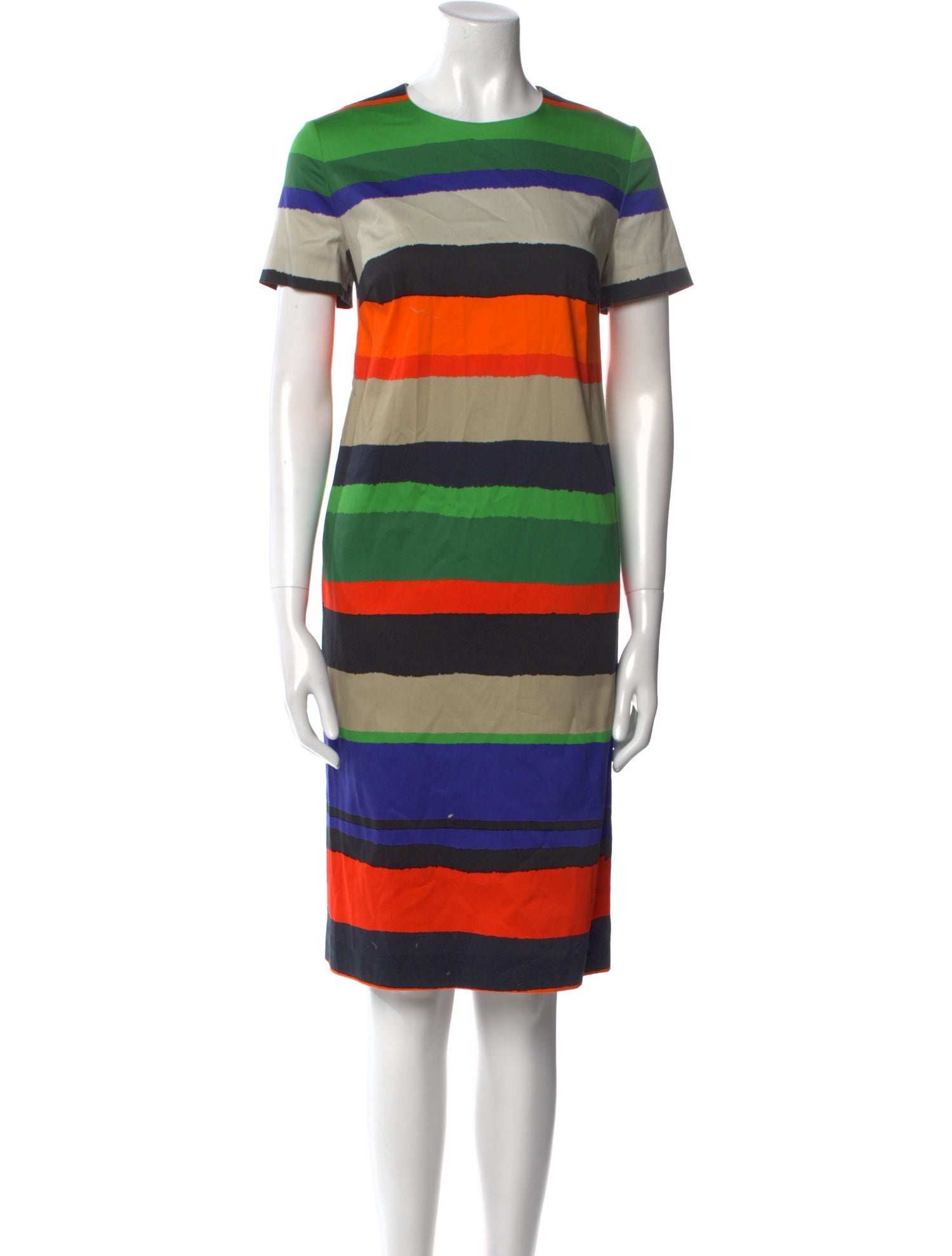 Escada Striped Knee-Length Dress w/ Tags