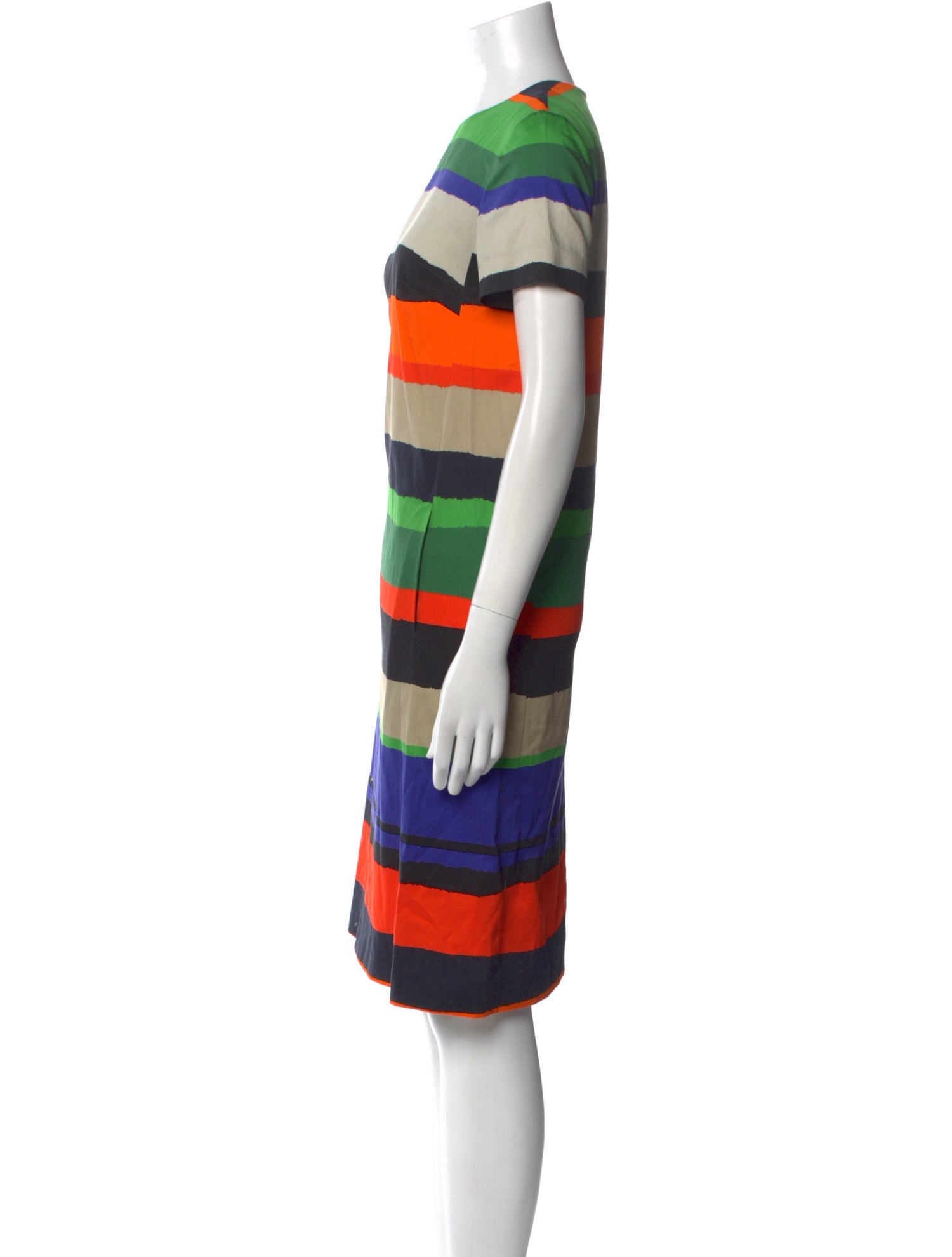 Escada Striped Knee-Length Dress w/ Tags
