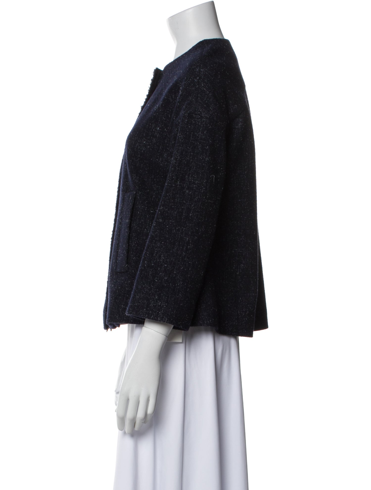 Escada Virgin Wool Tweed Pattern Jacket