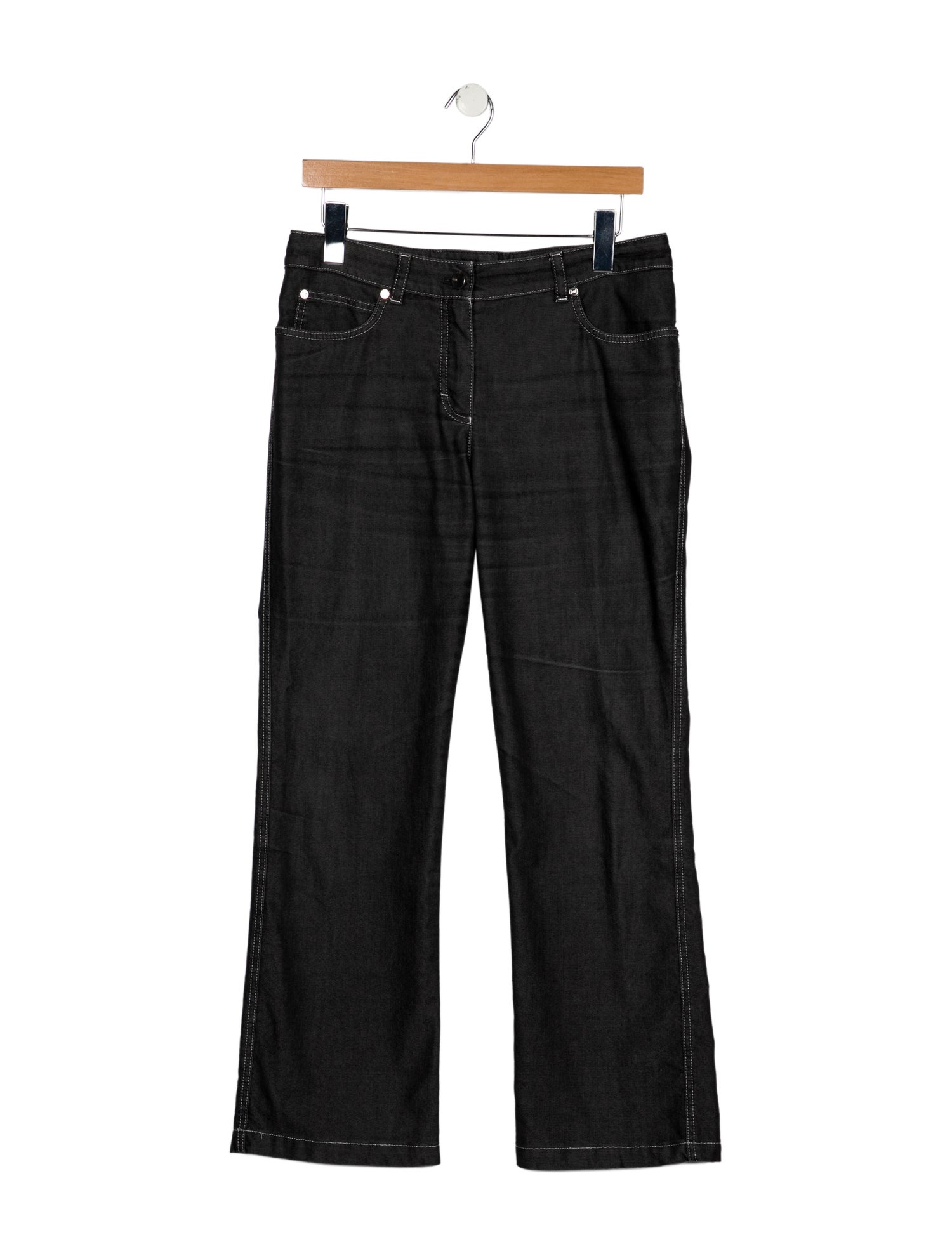 Escada Mid-Rise Wide Leg Jeans