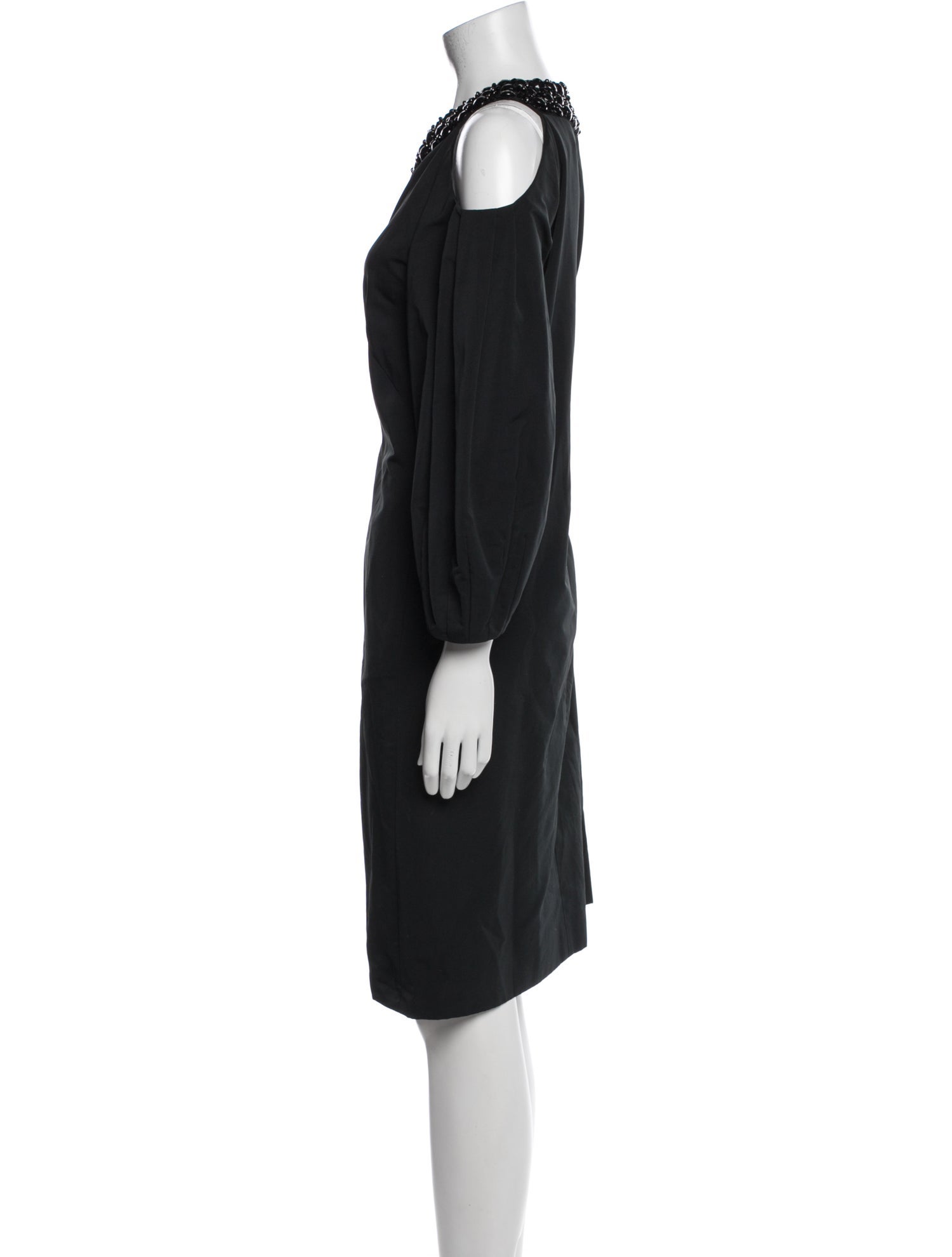 Escada Bateau Neckline Knee-Length Dress