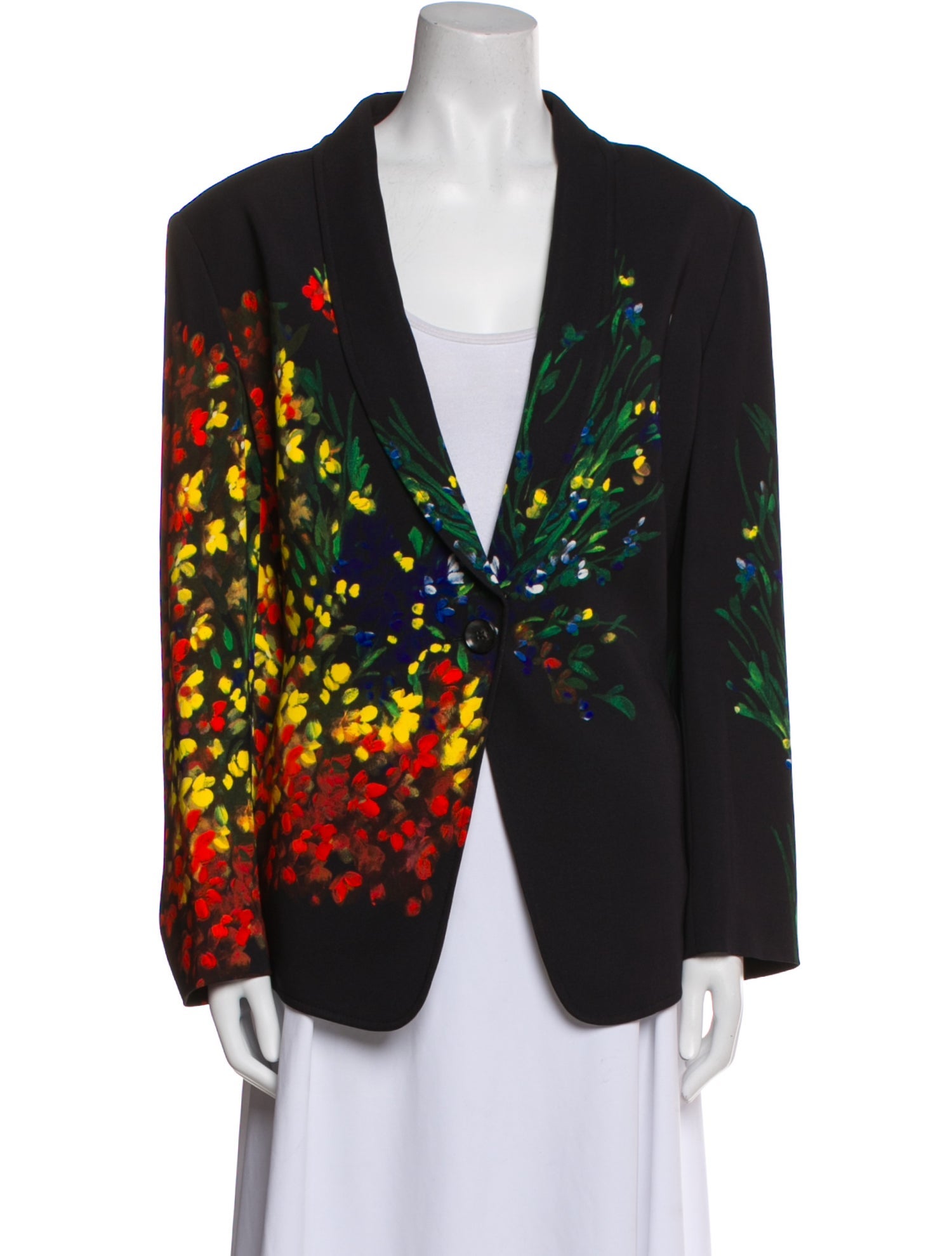 Escada Floral Print Blazer