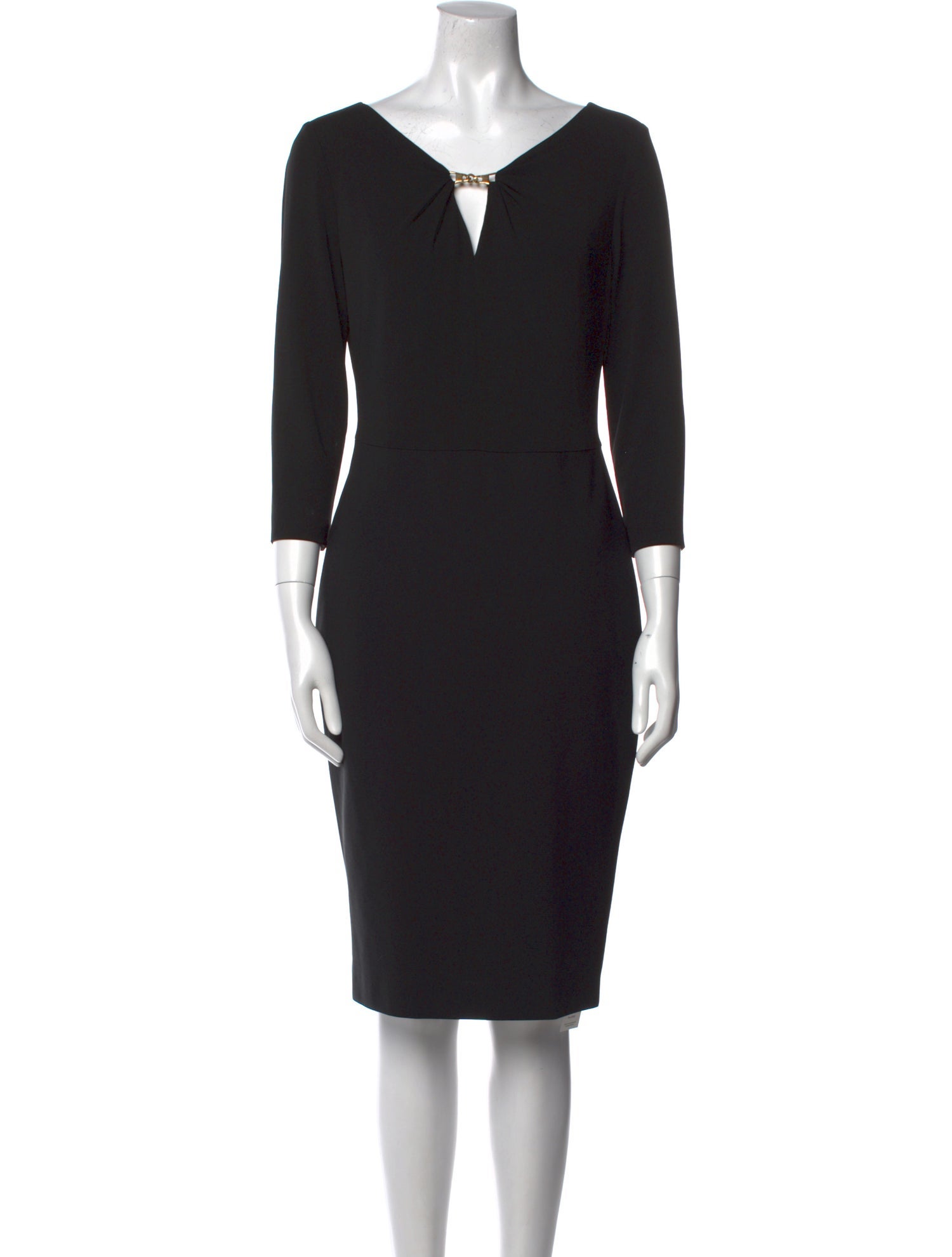 Escada V-Neck Knee-Length Dress