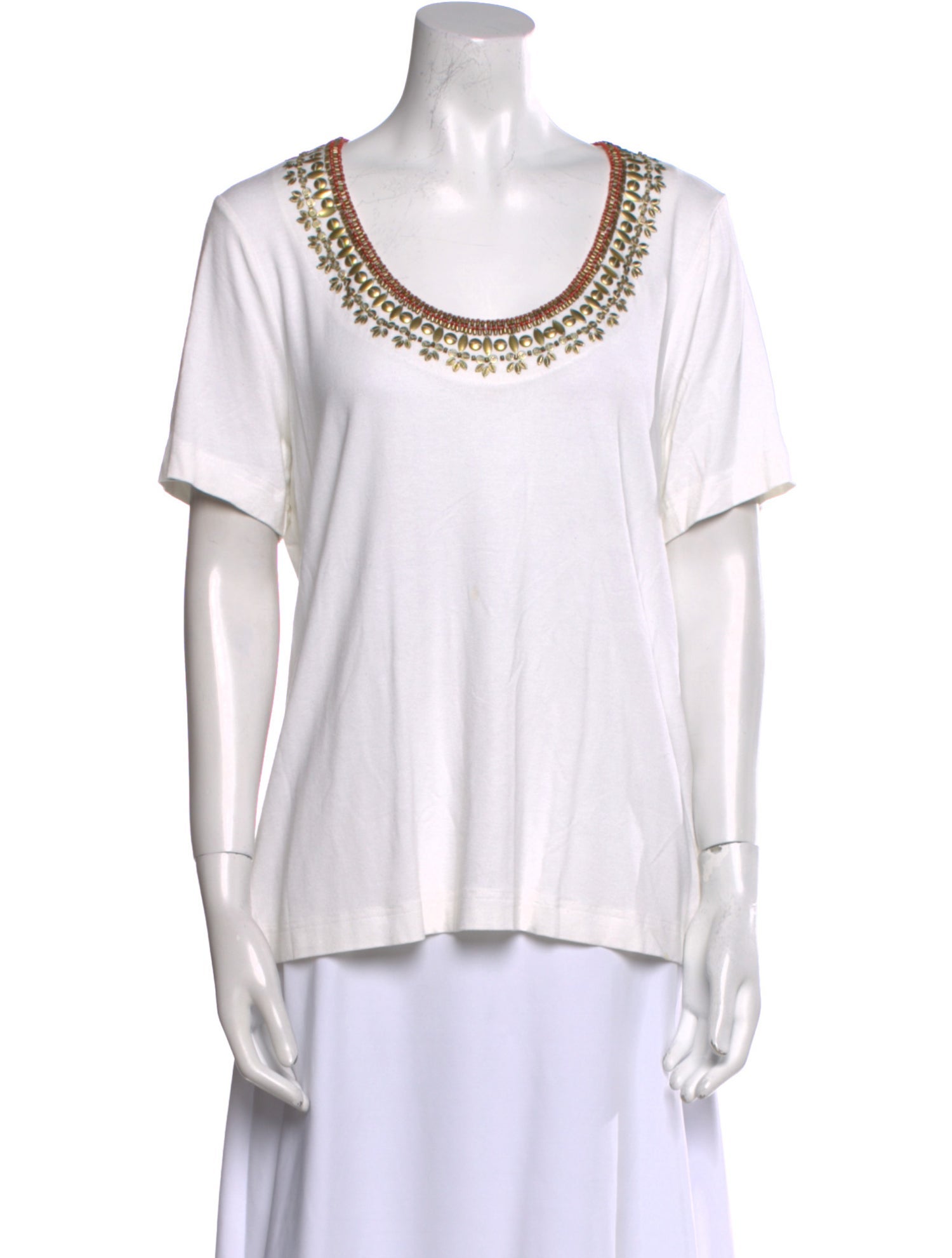 Escada Scoop Neck Short Sleeve T-Shirt
