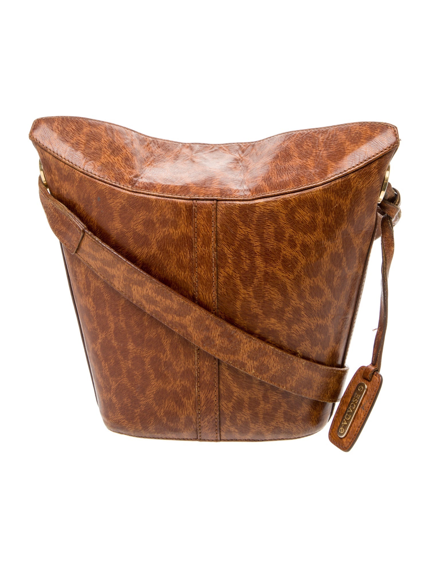 Escada Leather Messenger Bag