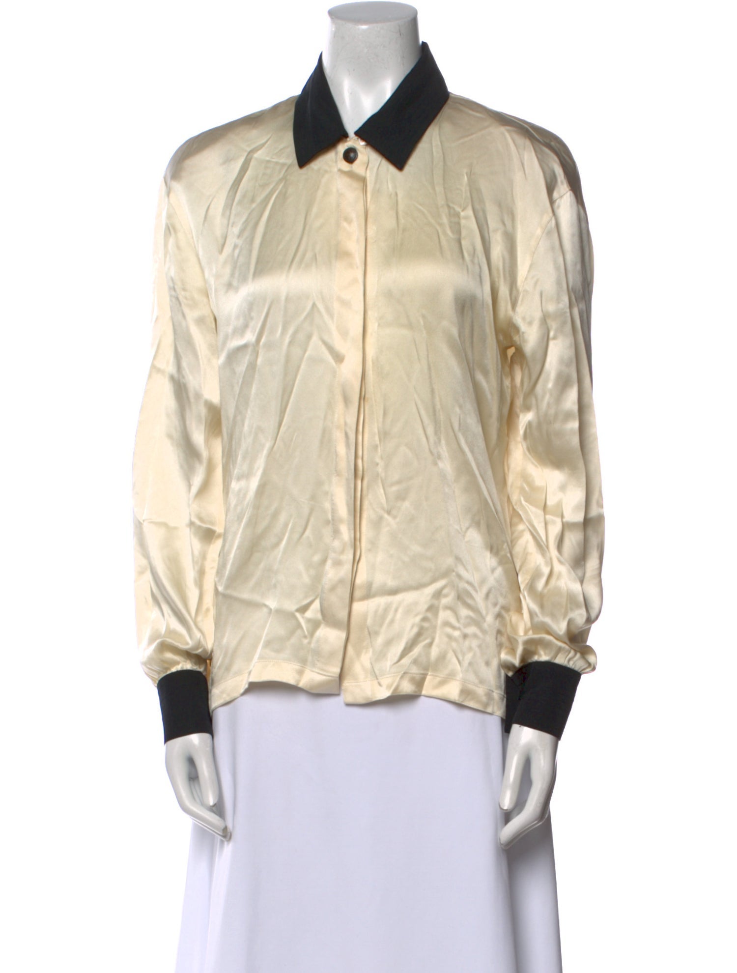 Escada Vintage Silk Button-Up Top